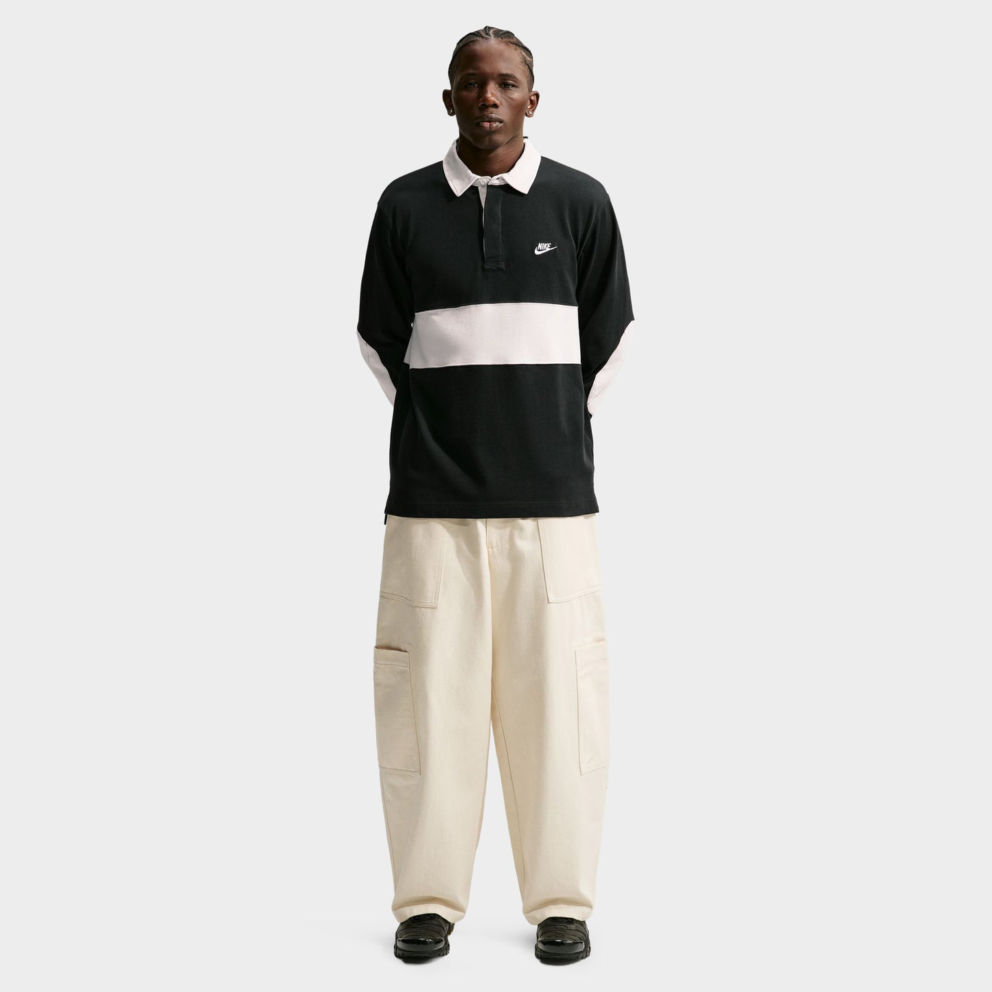 Nike Club Chandail Rugby à Manches Longues / Noir