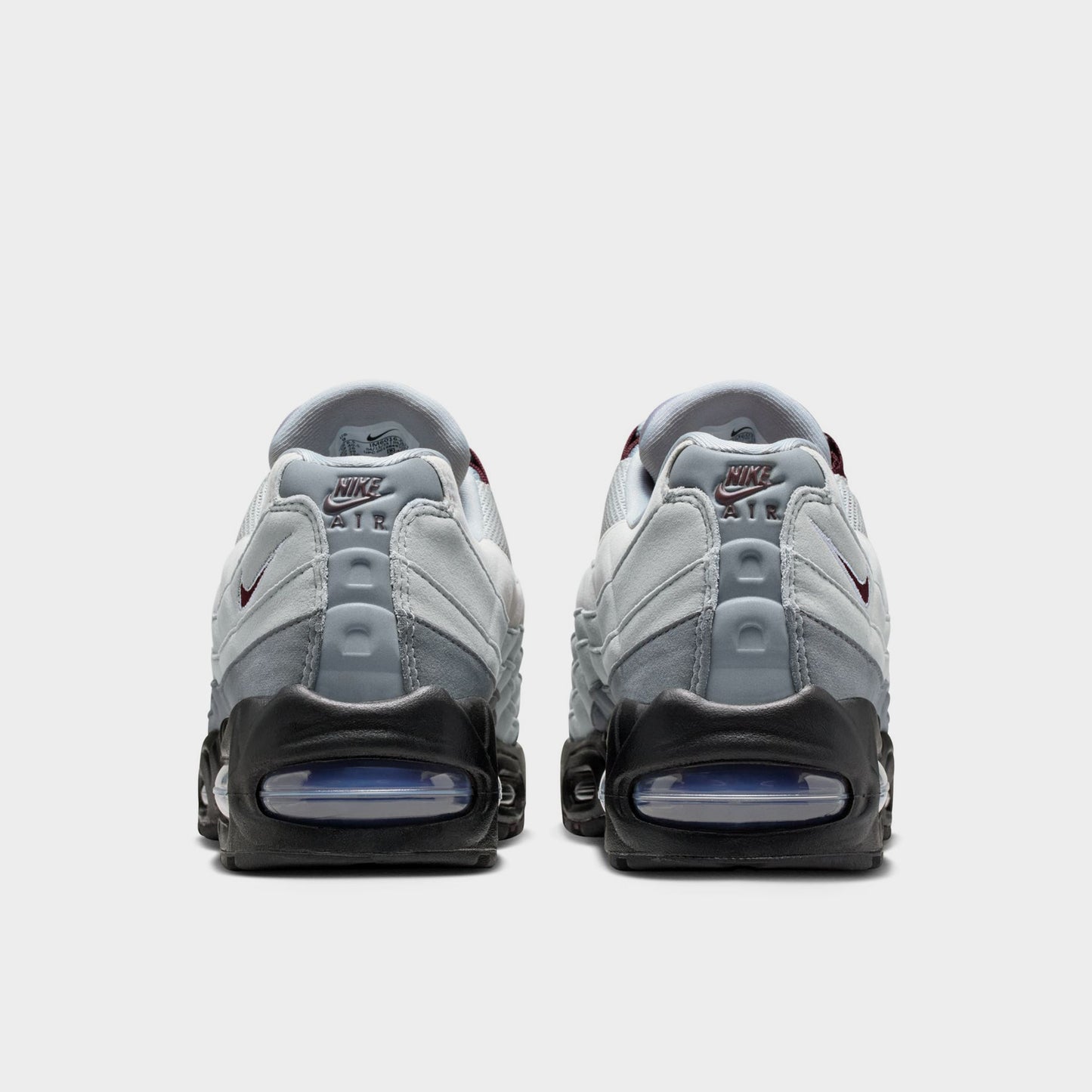 Nike Women's Air Max 95 Smoke Grey / Burgundy Crush - Light Smoke Grey