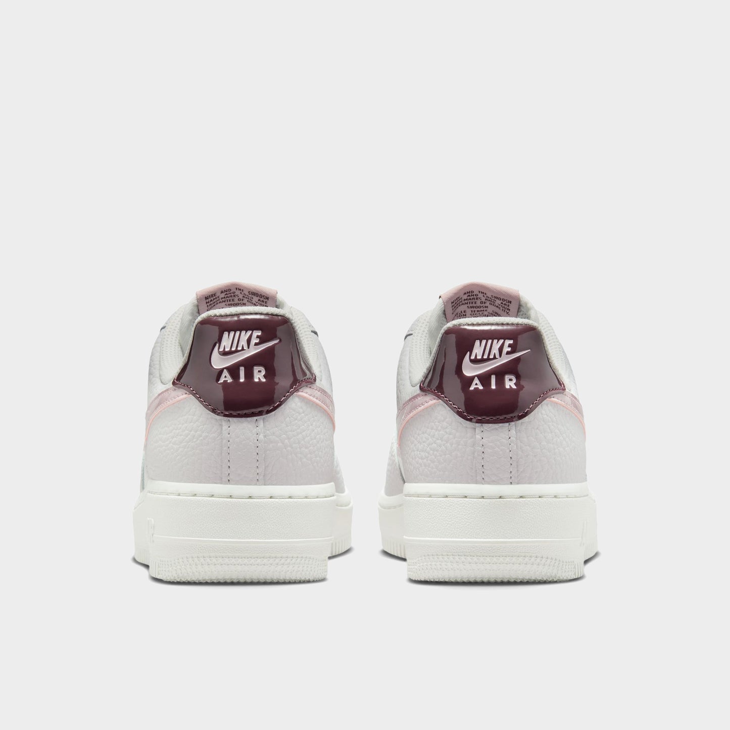 Nike Women's Air Force 1 '07 Summit White / Plum Chalk - Vast Grey