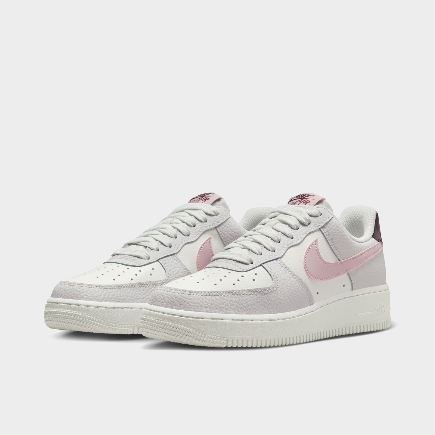 Nike Women's Air Force 1 '07 Summit White / Plum Chalk - Vast Grey