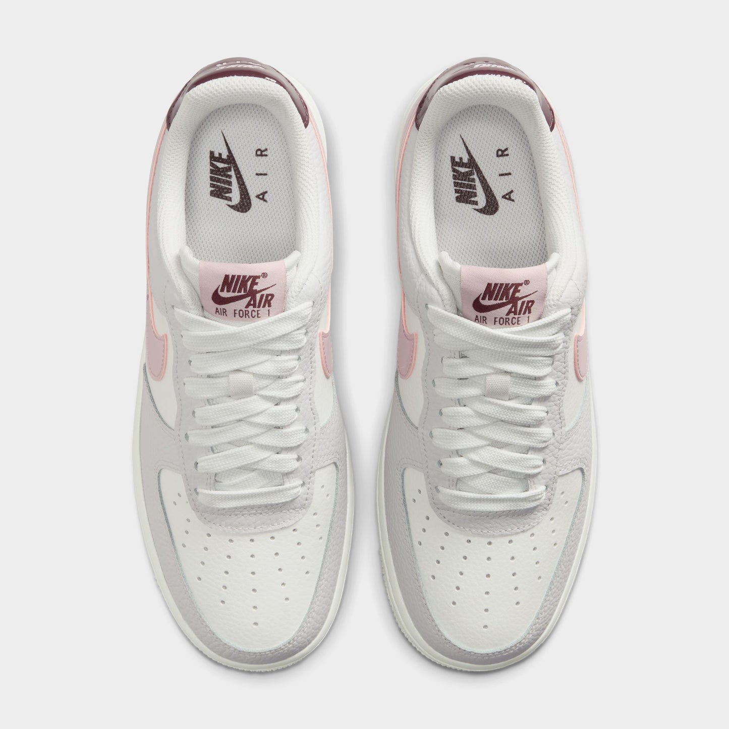 Nike Women's Air Force 1 '07 Summit White / Plum Chalk - Vast Grey