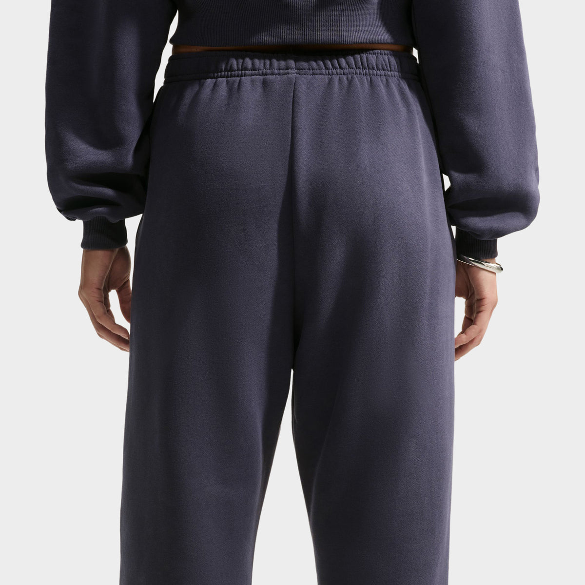 Nike Woman Studio Fleece Loose Cut Midweight Jogging Gridiron / Sail