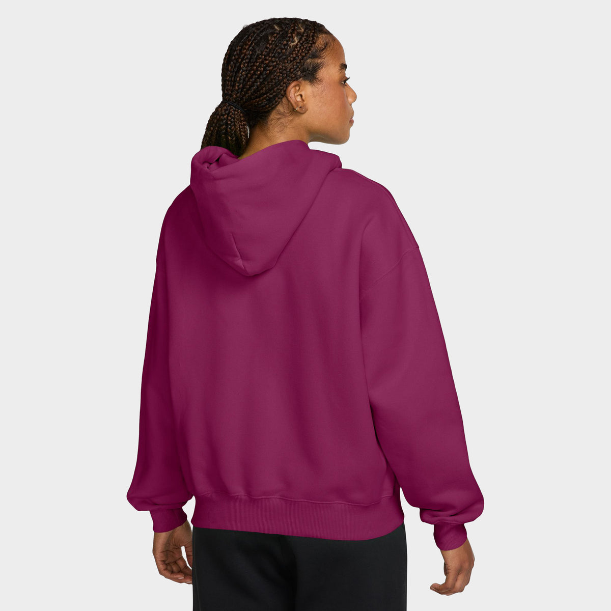 Nike Femme Sportswear Studio Polaire Chandail à capuche zippé intégral surdimensionné mi-épais Vraie Baie / Voile