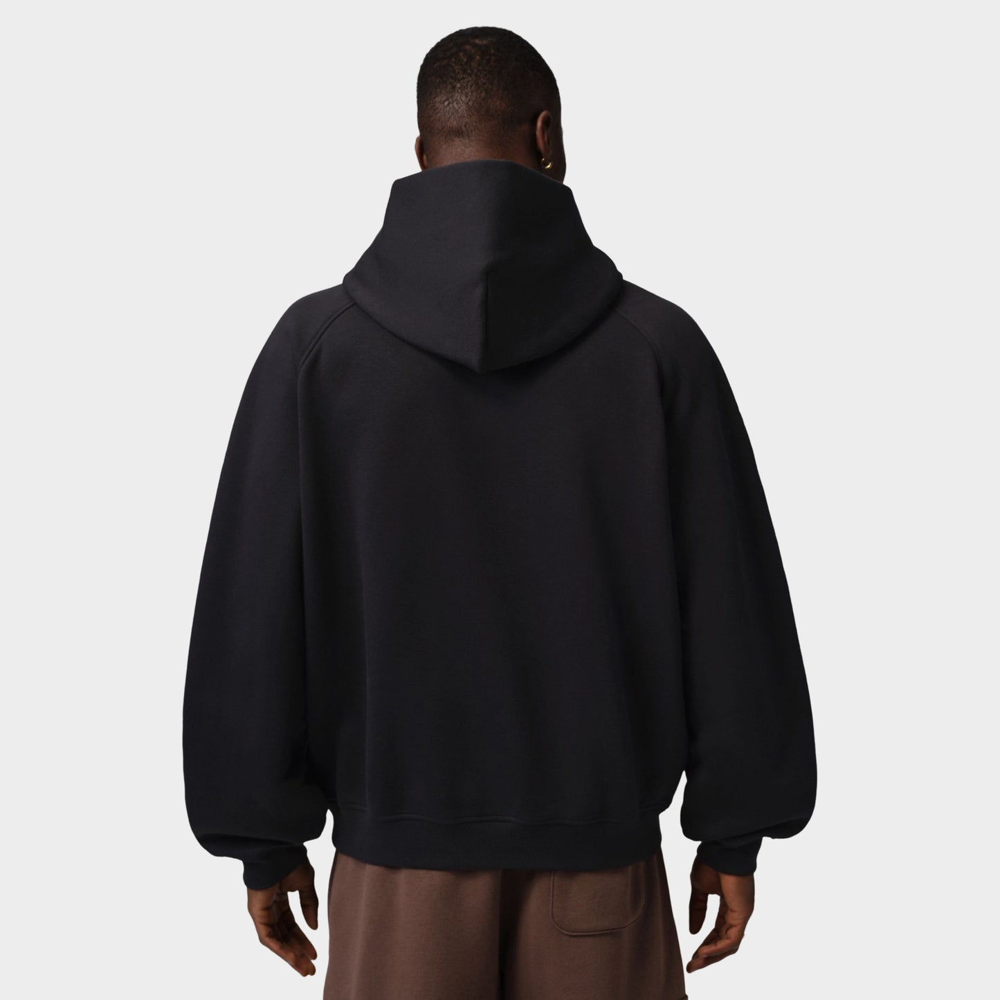 Jordan Brooklyn Oversized Fleece Hoodie / Black