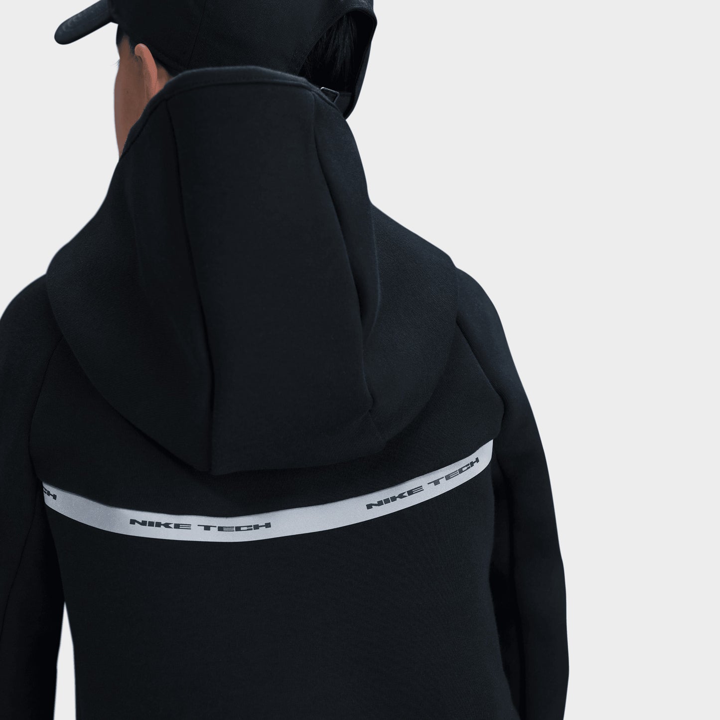 Nike Sportswear Juniors' Tech Fleece Full Zip Reflect Black / Black