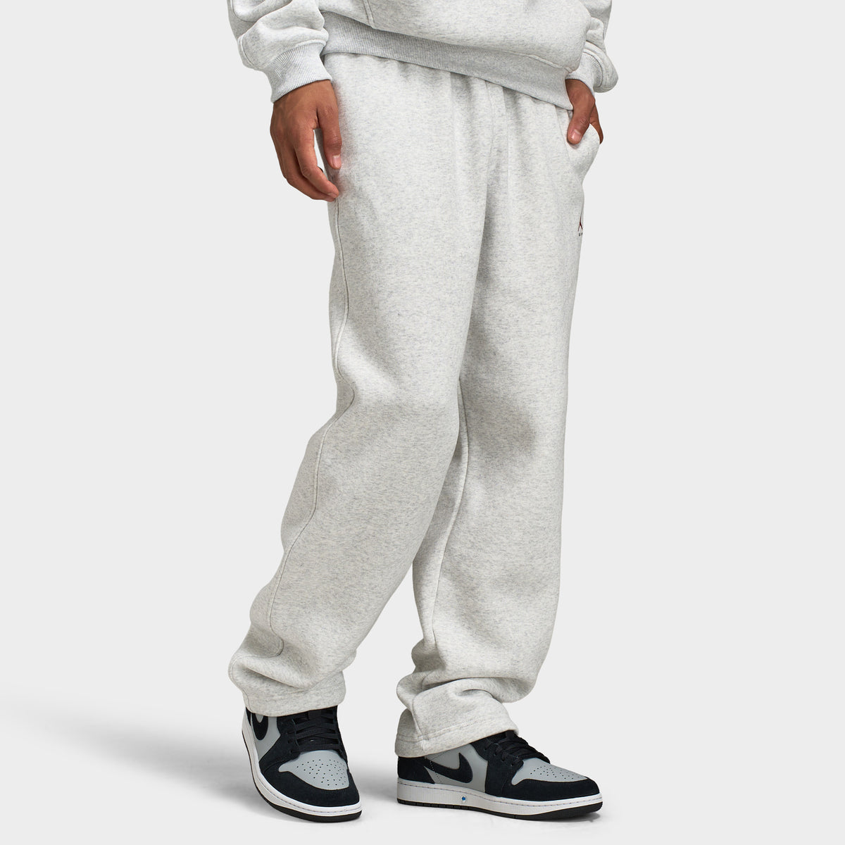 Jordan Brooklyn Fleece Open Hem Pants / Neutral Grey