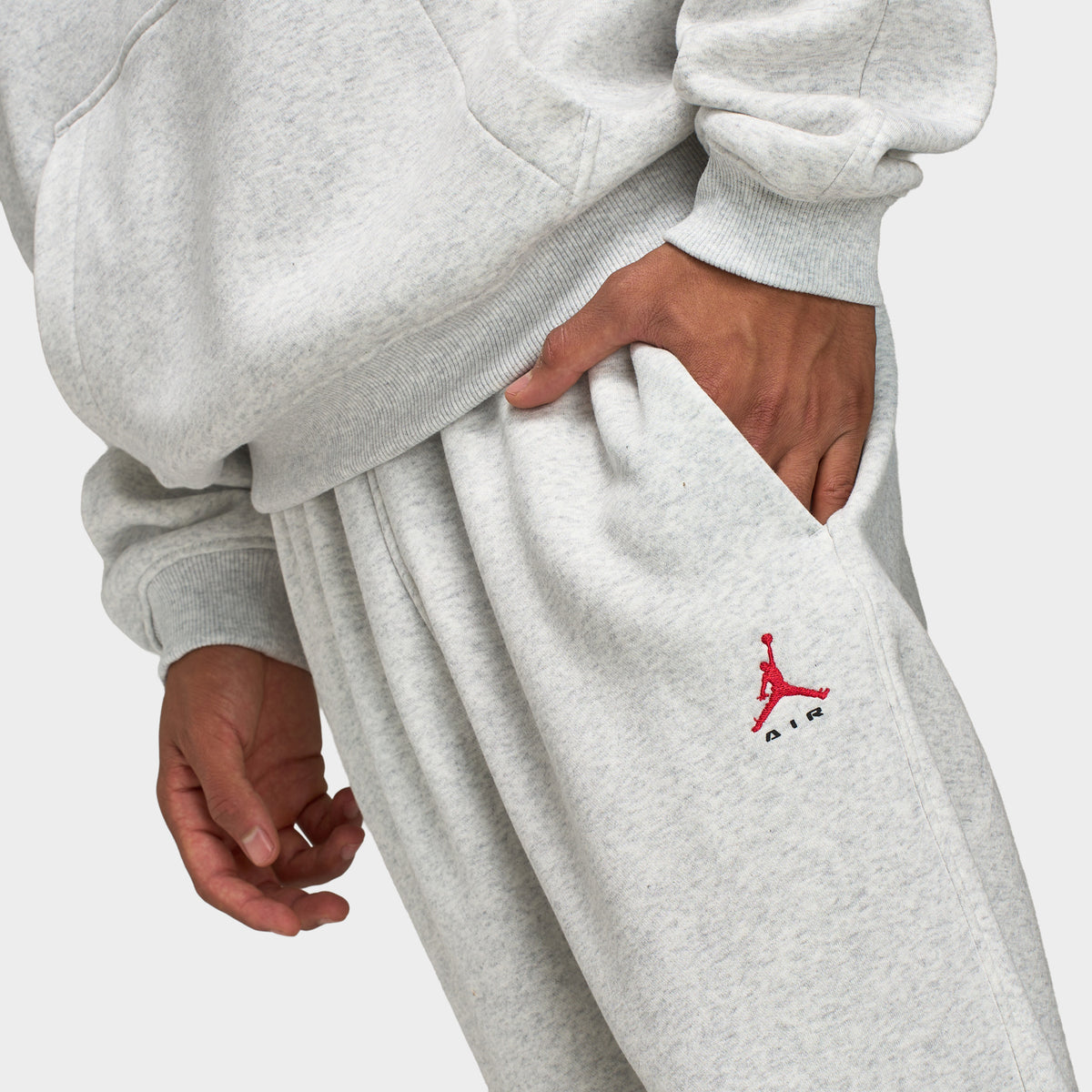 Jordan Brooklyn Fleece Open Hem Pants / Neutral Grey