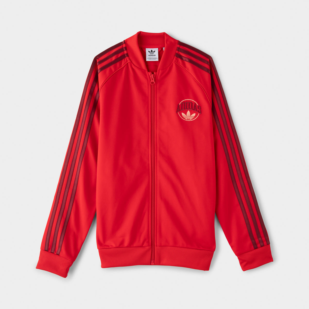 Adidas originals superstar track jacket red new arrivals