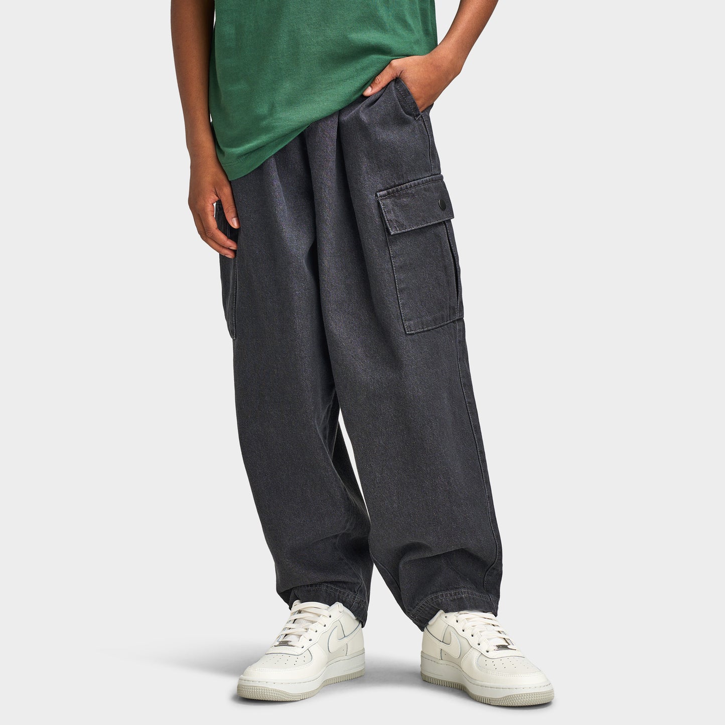 Pantalon cargo en jean Nike Junior Garçon Noir / Anthracite