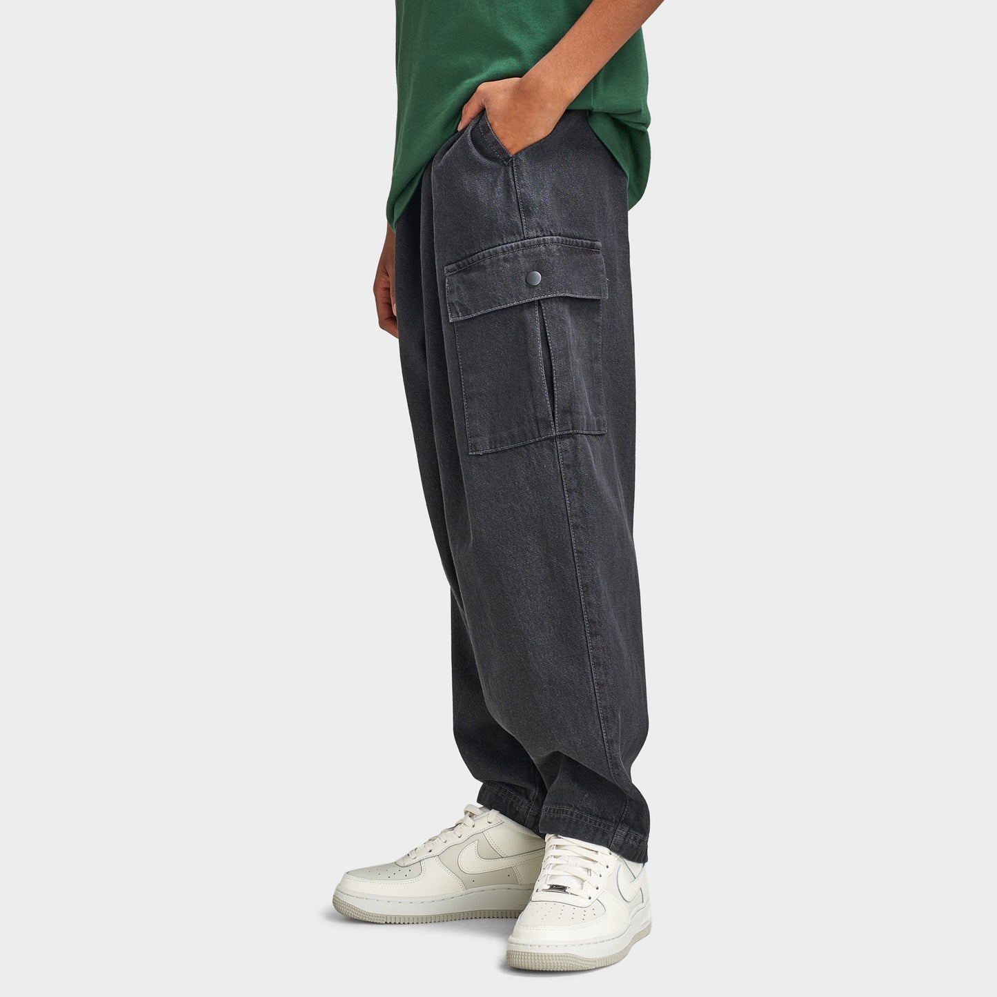 Pantalon cargo en jean Nike Junior Garçon Noir / Anthracite