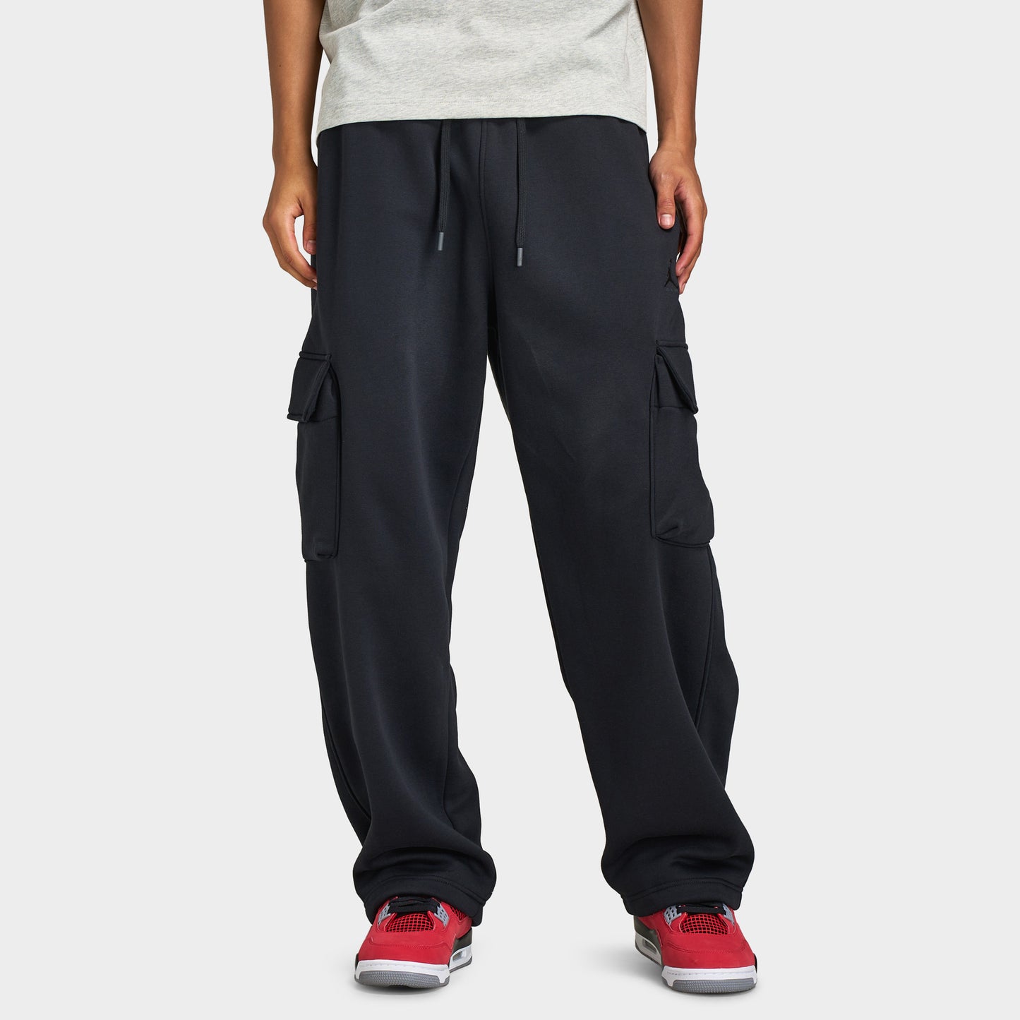 Jordan Brooklyn Pantalon cargo ample en molleton / Noir