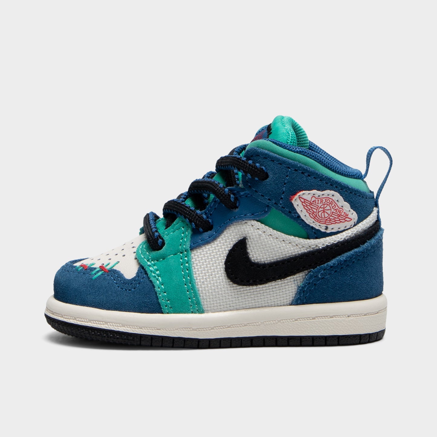Jordan 1 Mid TD Chalk / University Red - True Blue
