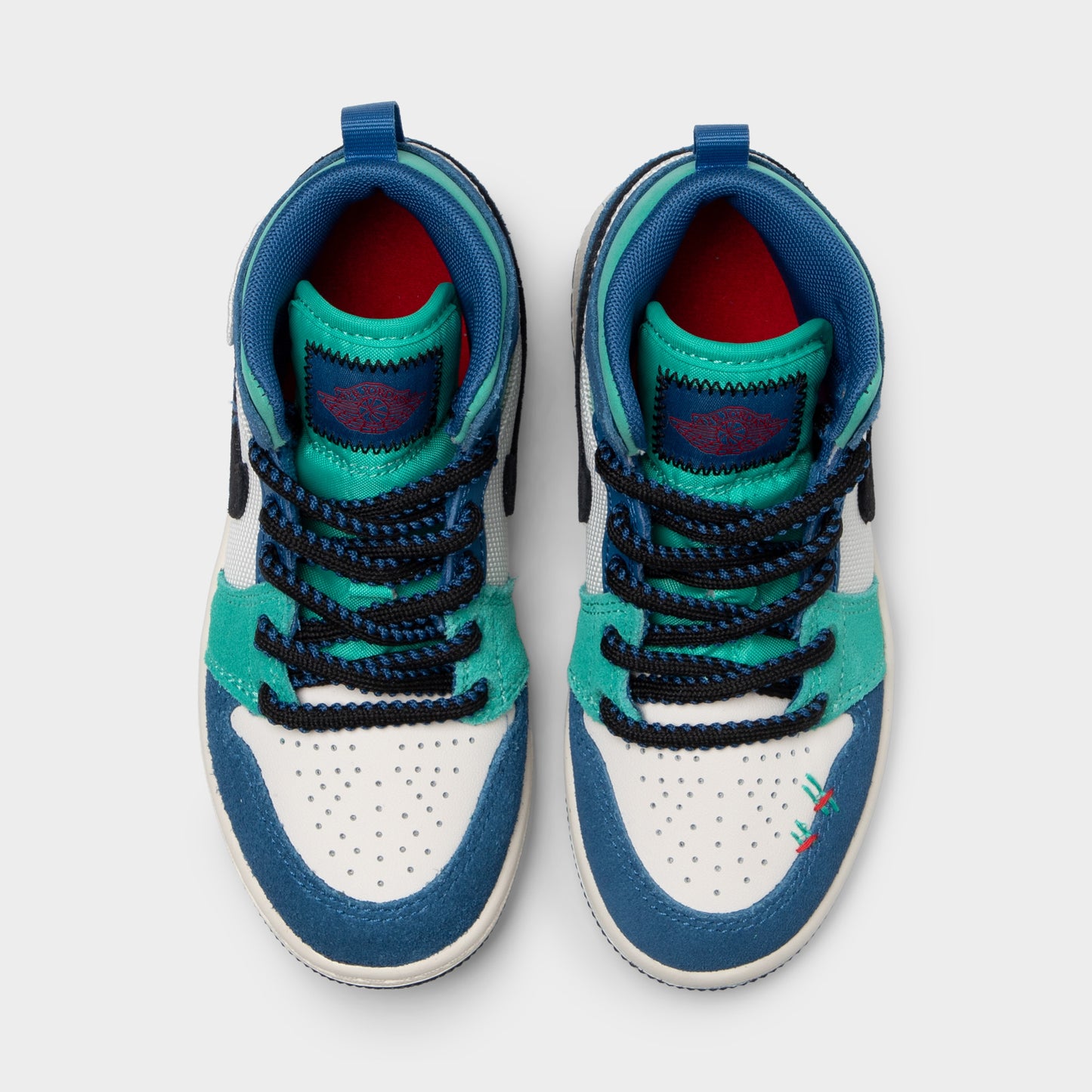Jordan 1 Mid SE PS Craie / Rouge Universitaire - Véritable Bleu