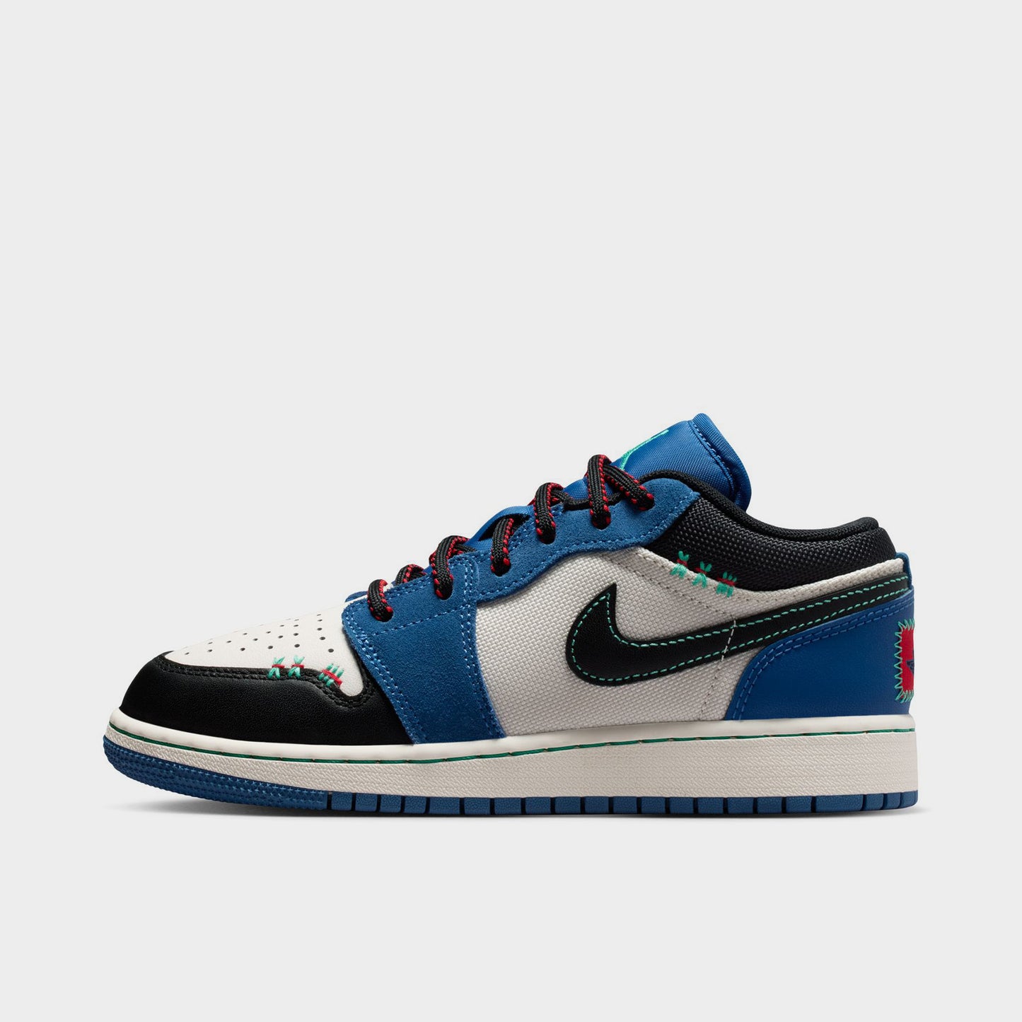 Jordan 1 Low SE GS True Blue / Black - University Red
