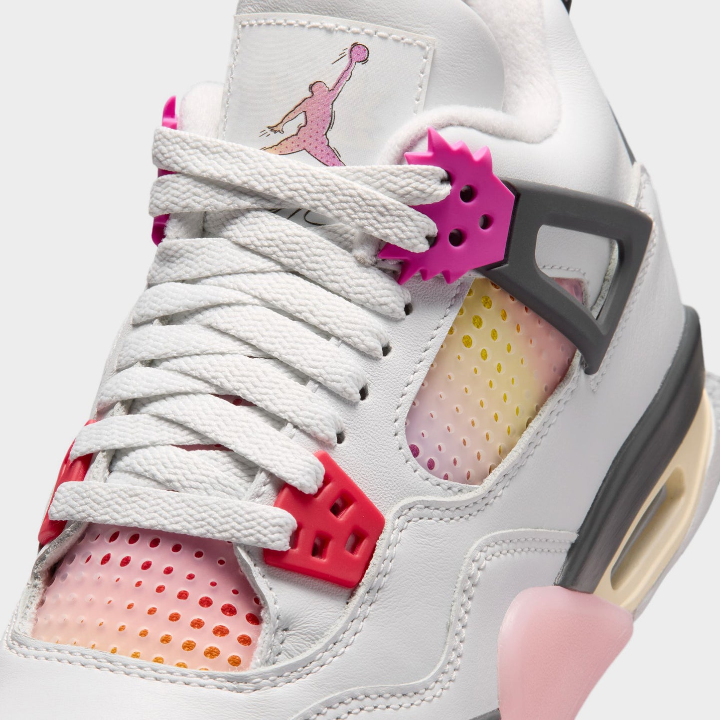 Jordan 4 Retro Charms GS Blanc Cassé / Anthracite - Gris Neutre