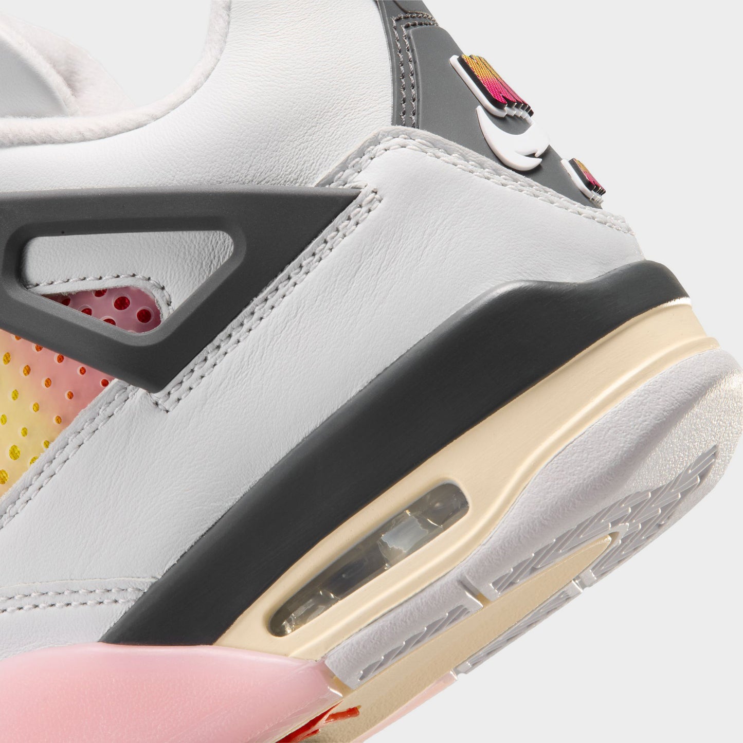 Jordan 4 Retro Charms GS Blanc Cassé / Anthracite - Gris Neutre