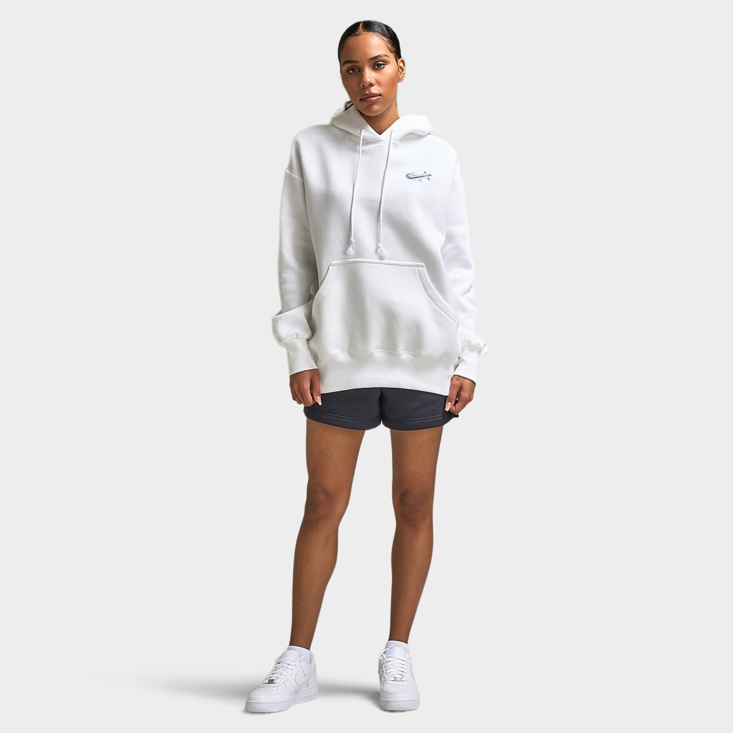 Nike Sportswear Femmes Phoenix Fleece Chandail à capuche surdimensionné Blanc / Lapis