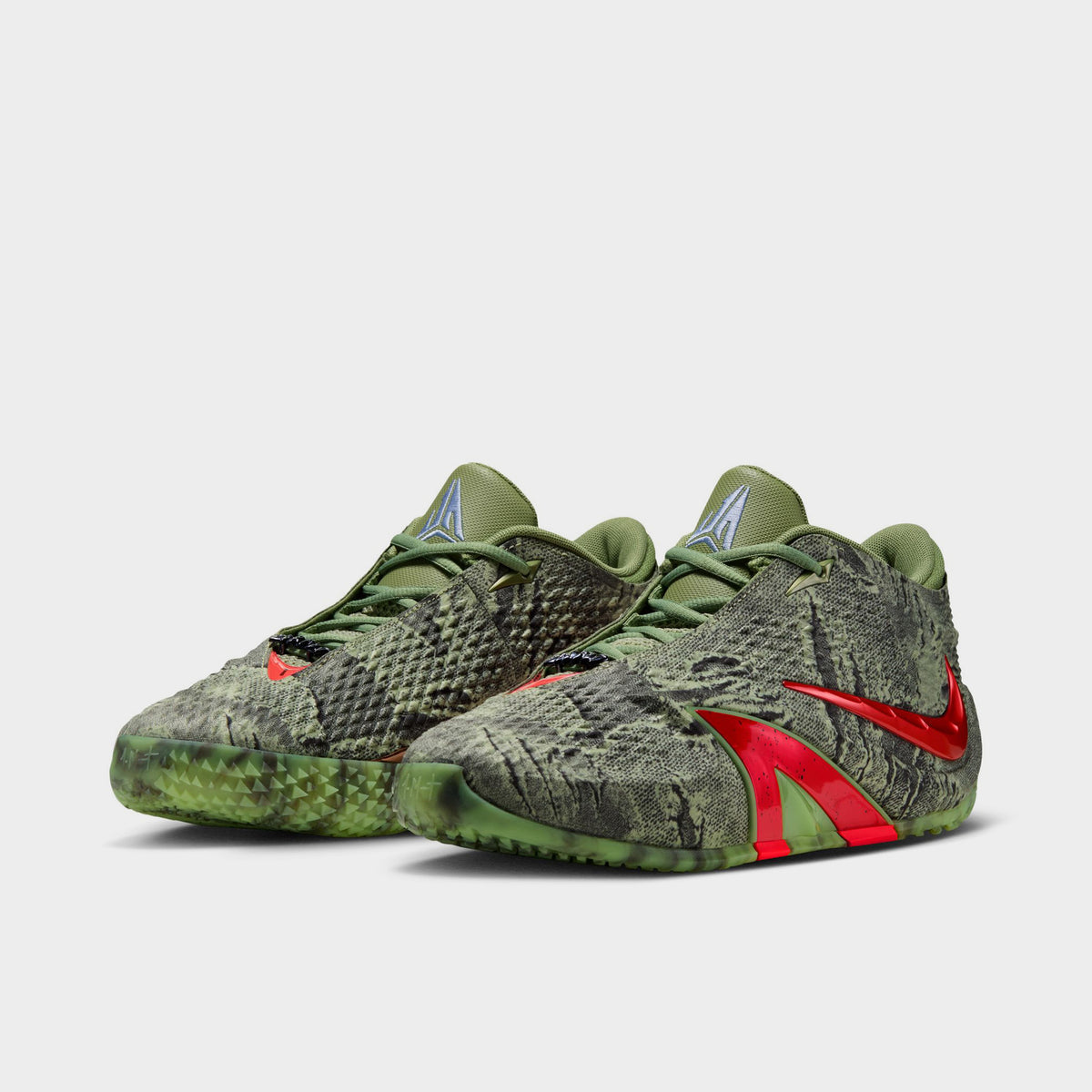 Nike Ja 4 Oil Green / Bright Crimson - Light Lemon Twist