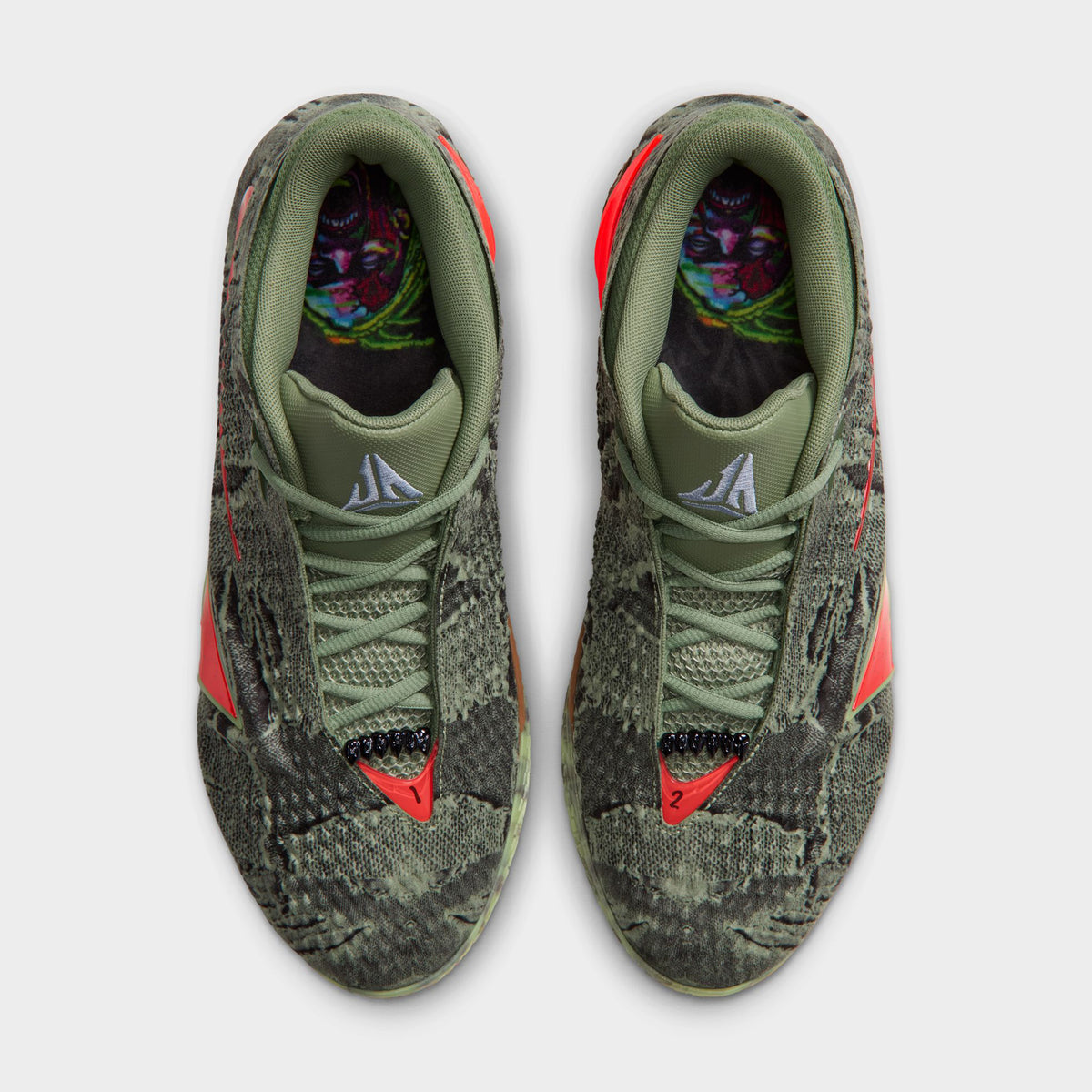 Nike Ja 4 Oil Green / Bright Crimson - Light Lemon Twist