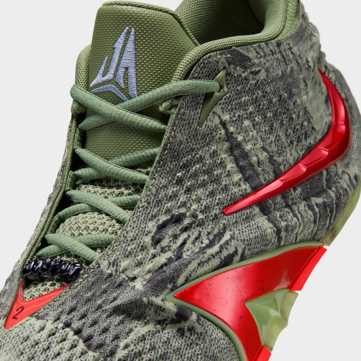 Nike Ja 4 Oil Green / Bright Crimson - Light Lemon Twist