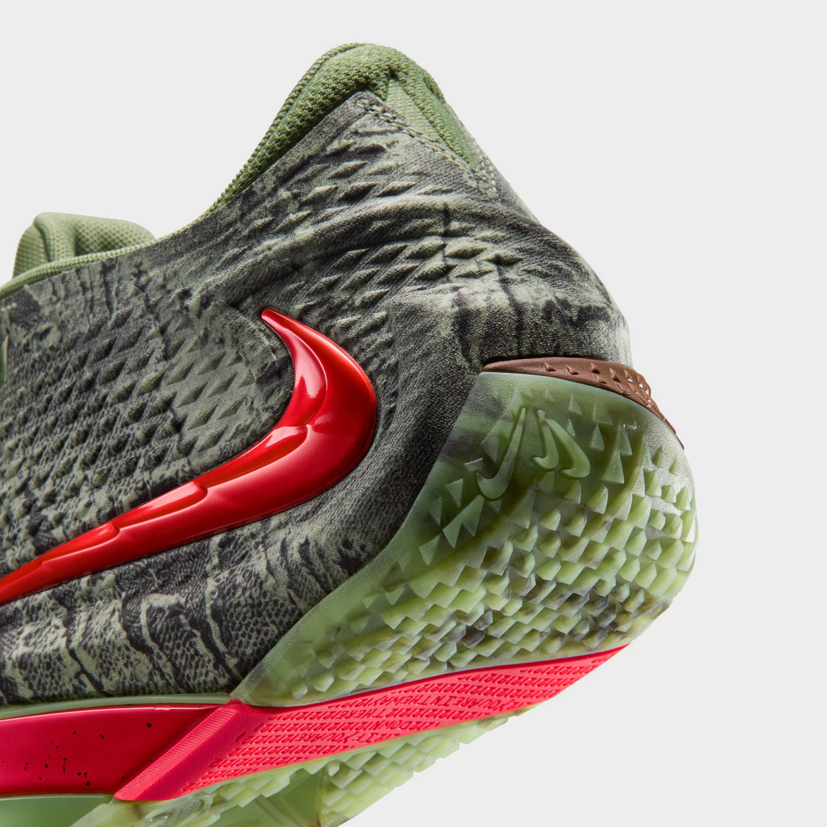 Nike Ja 4 Oil Green / Bright Crimson - Light Lemon Twist