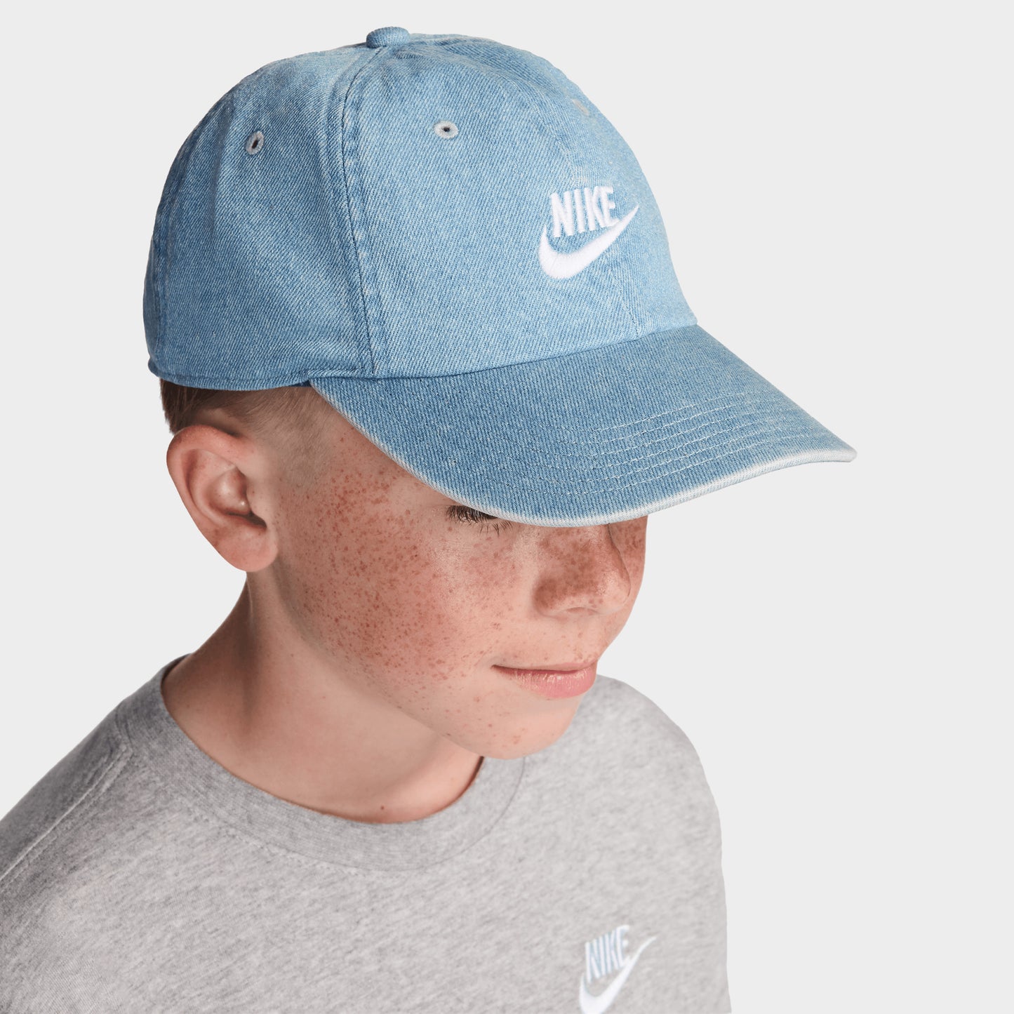 Nike Enfant Casquette Non Structurée Futura Lavage Denim / Aegean Storm