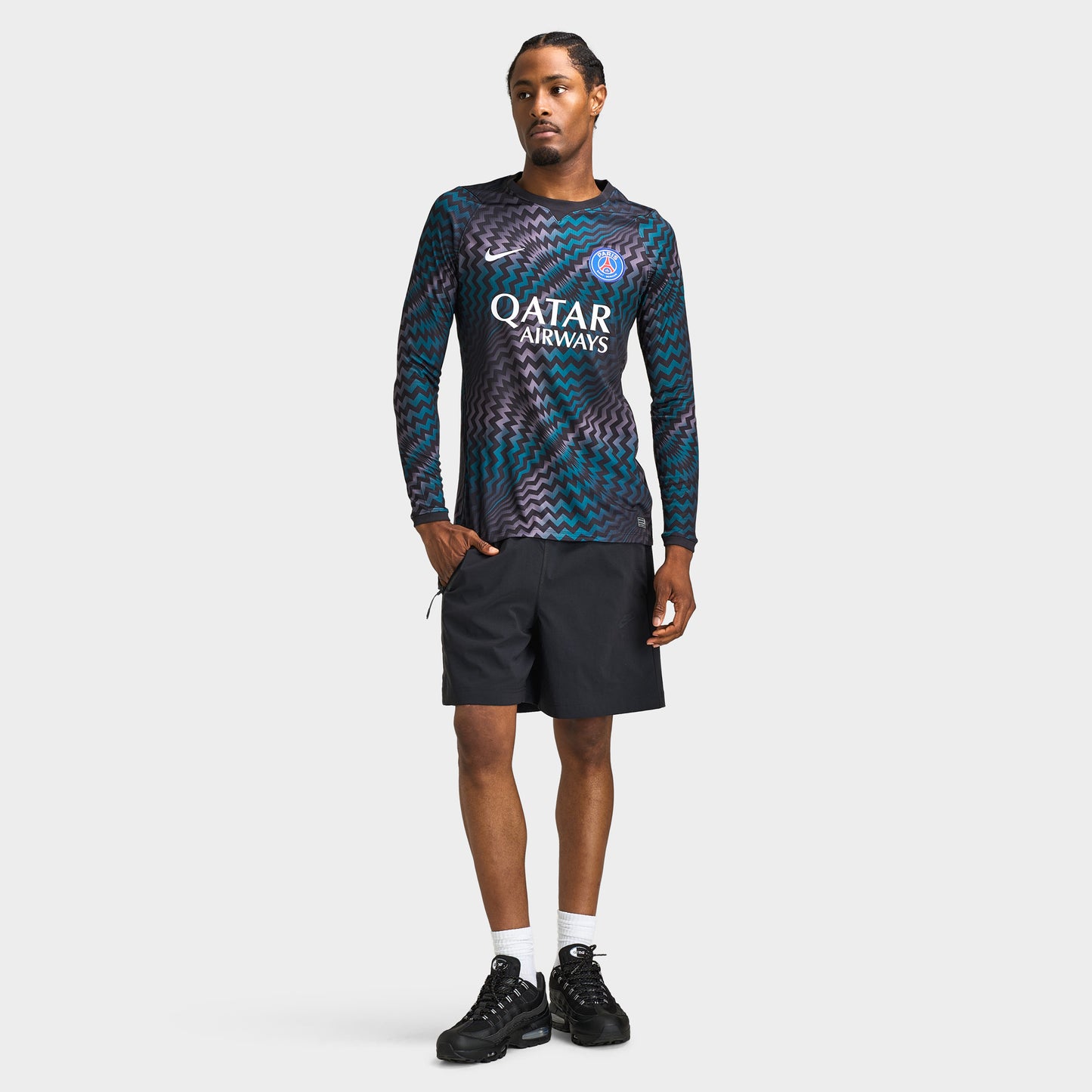 Nike PSG Longsleeve Stadium Goalkeeper Jersey / Black