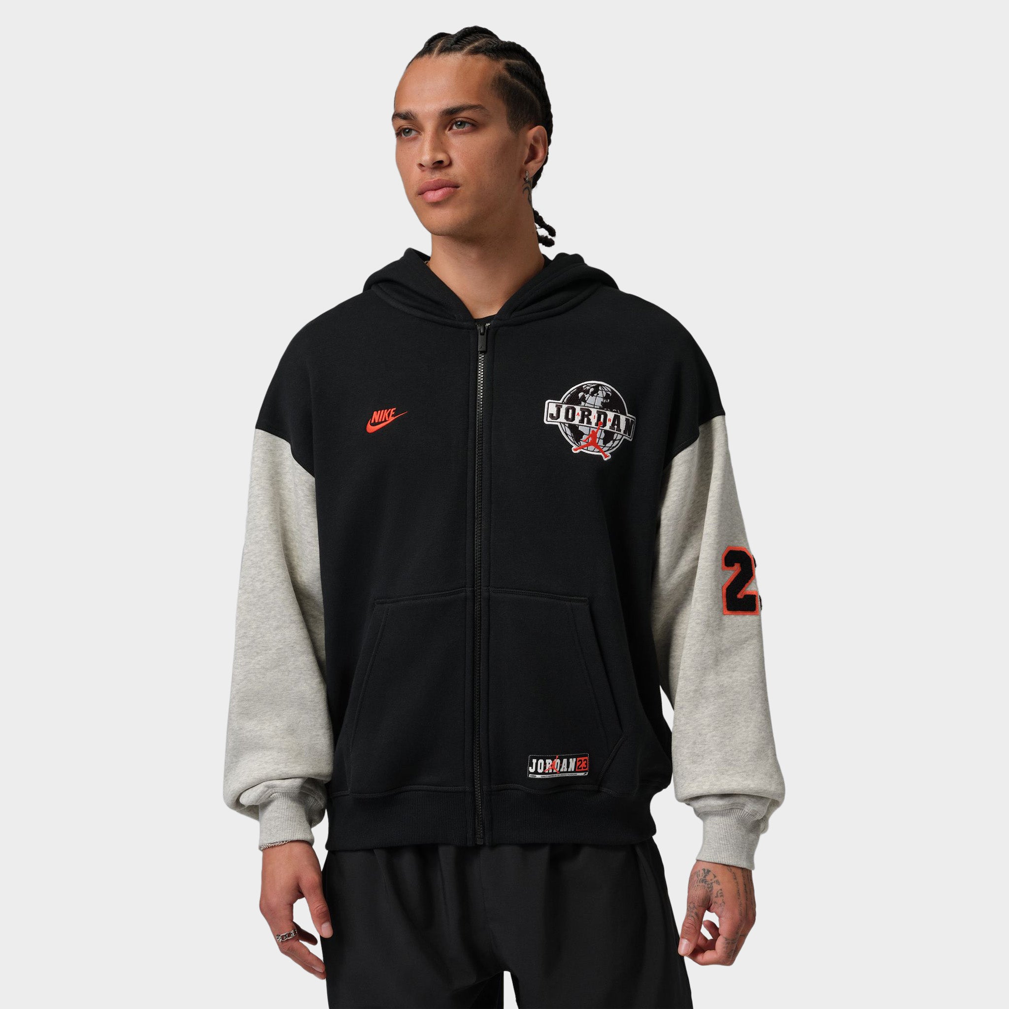 Jordan Brooklyn Oversized Fullzip Hoodie / Black – JD Sports