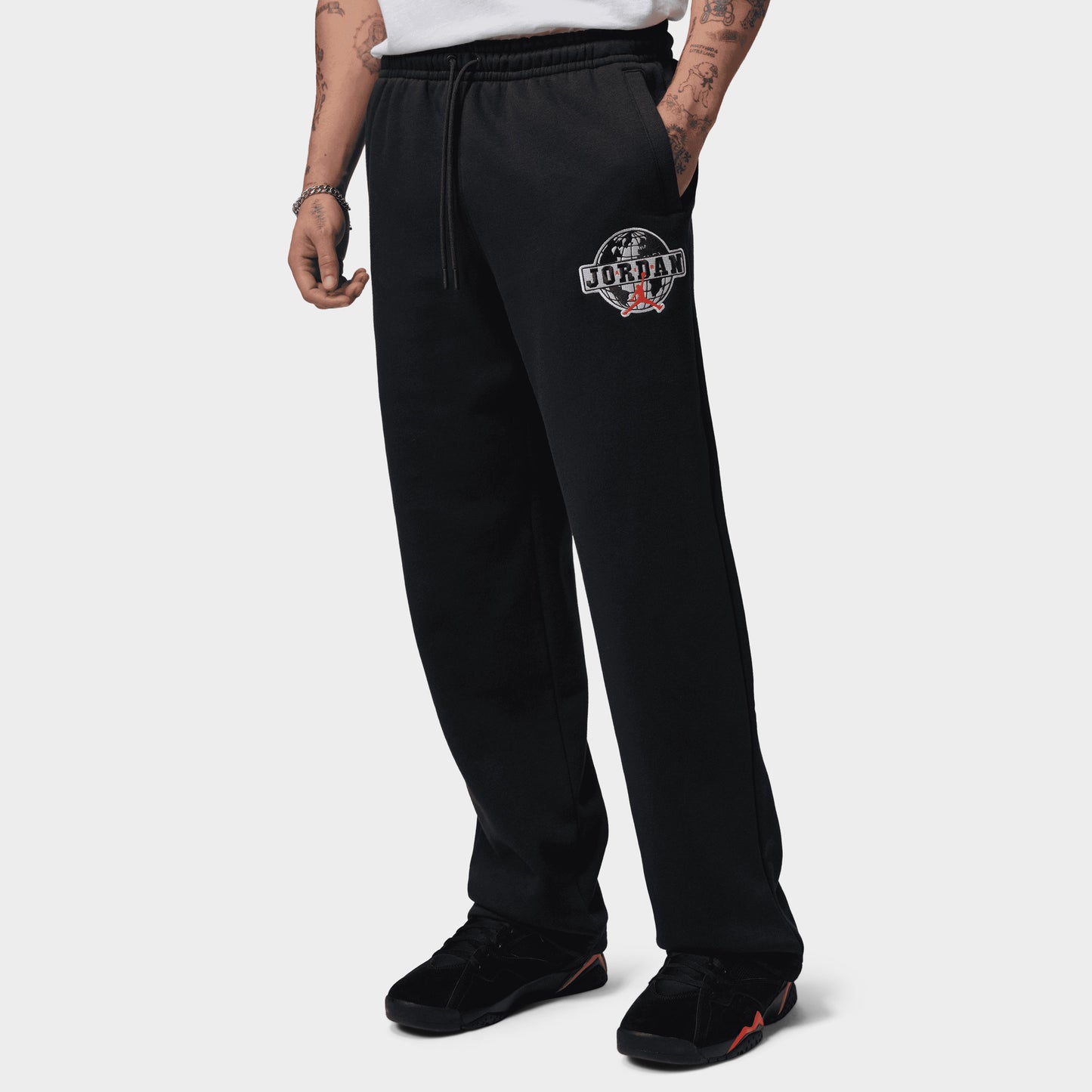 Jordan Brooklyn Open Hem Pants / Black