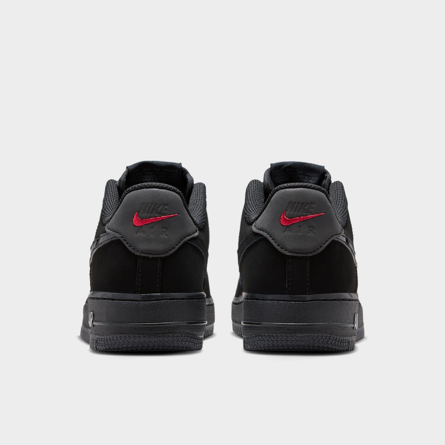 Nike Air Force 1 GS Noir / Noir - Gris Fumé Foncé