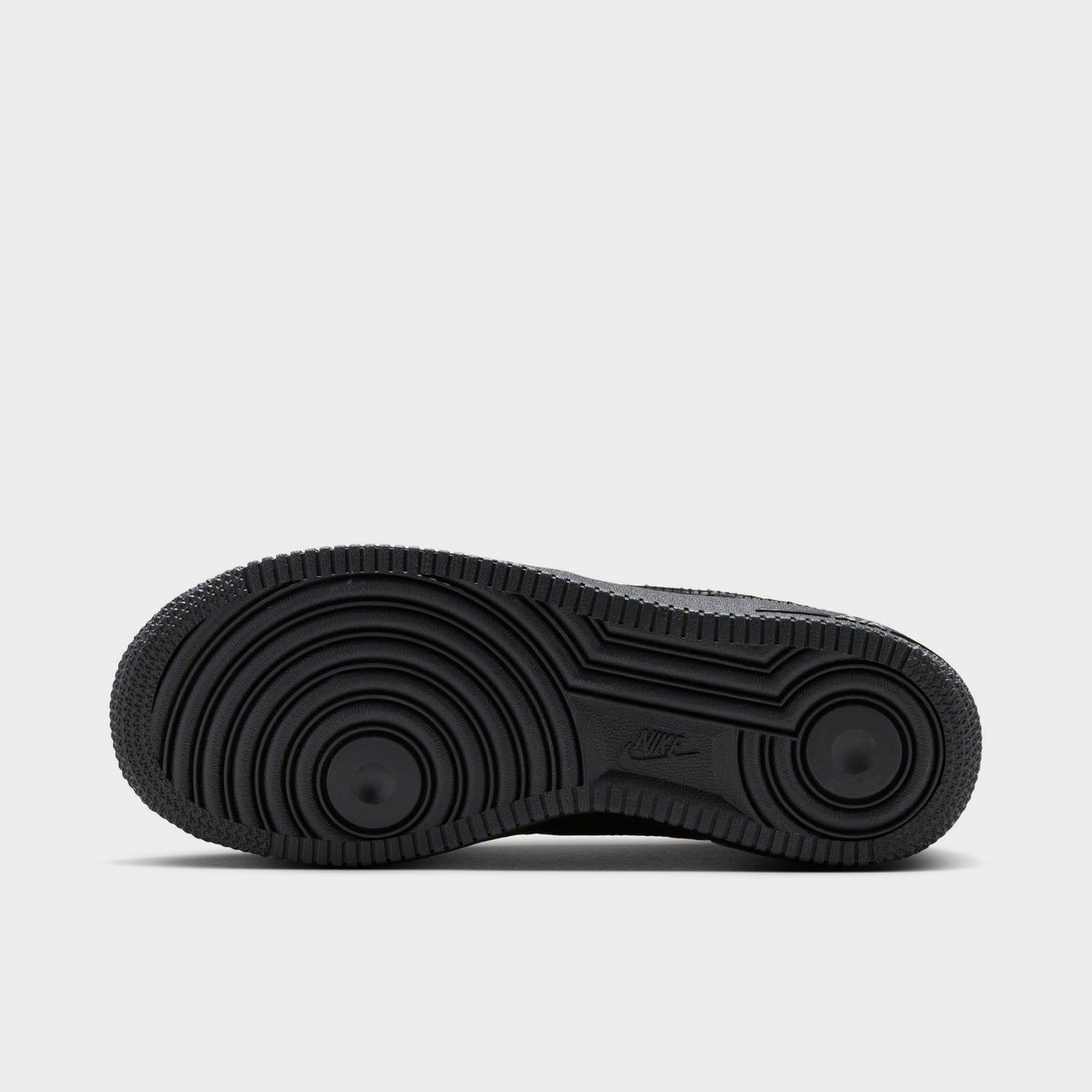 Nike Air Force 1 GS Noir / Noir - Gris Fumé Foncé