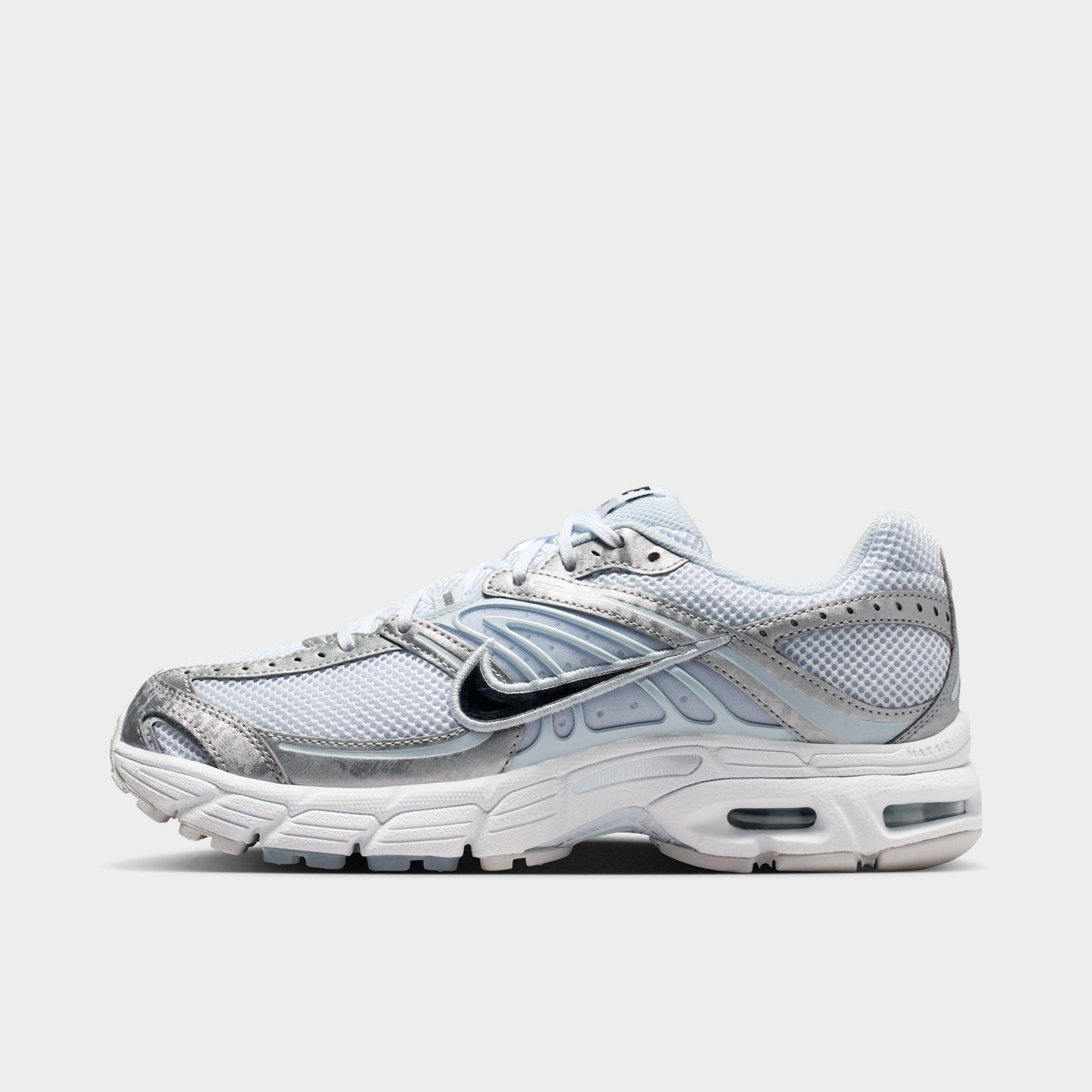 Nike Femmes Air Max Moto 2K Blanc / Argent métallique - Teinte Bleu