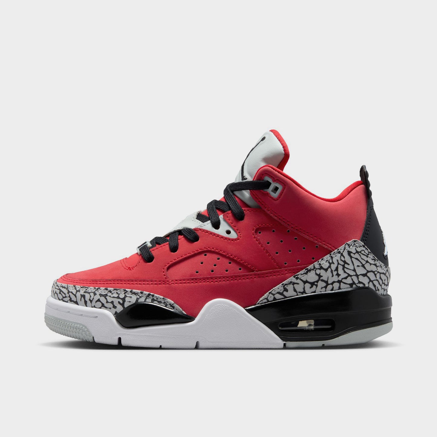 Jordan Son of Mars Low GS Fire Red / Black - Grey Mist