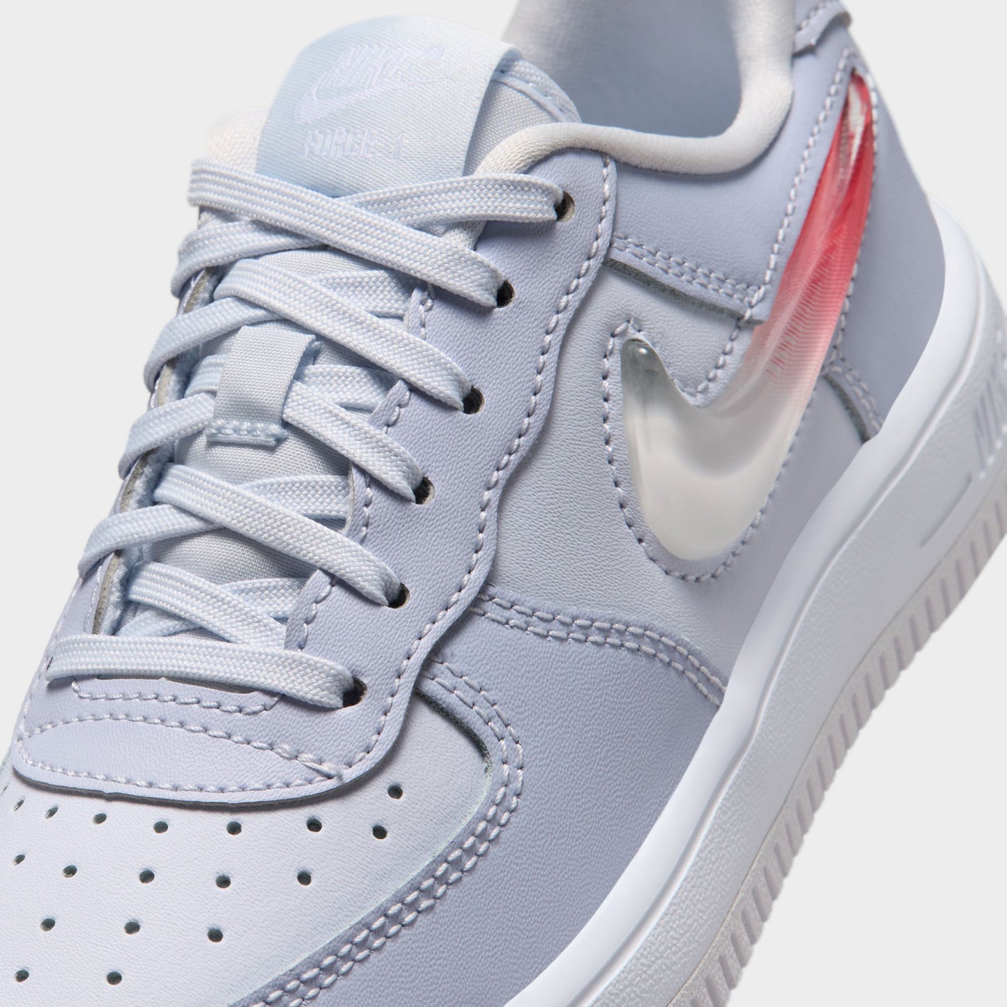 Nike Air Force 1 Lace JES PS Football Grey / Tropical Pink - Ghost White