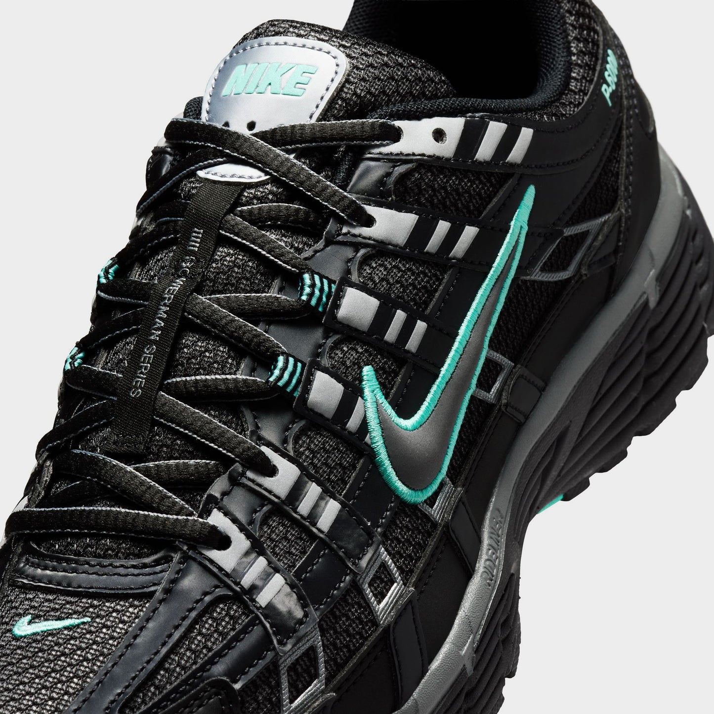 Nike P-6000 Black / Metallic Cool Grey - Hyper Turq
