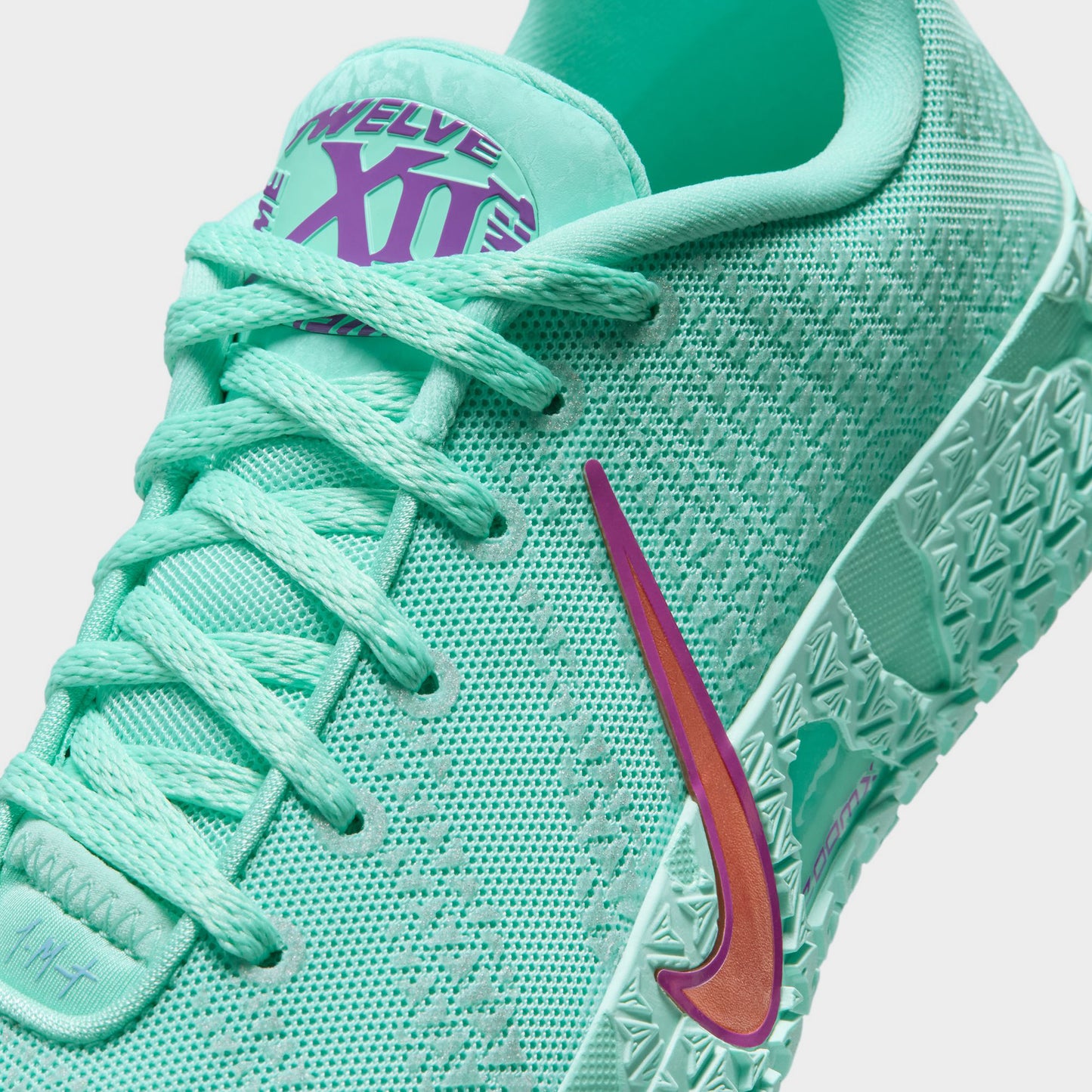 Nike Ja 3 12 Time GS Turquoise blanchi / Orange sécurité - Violet vif