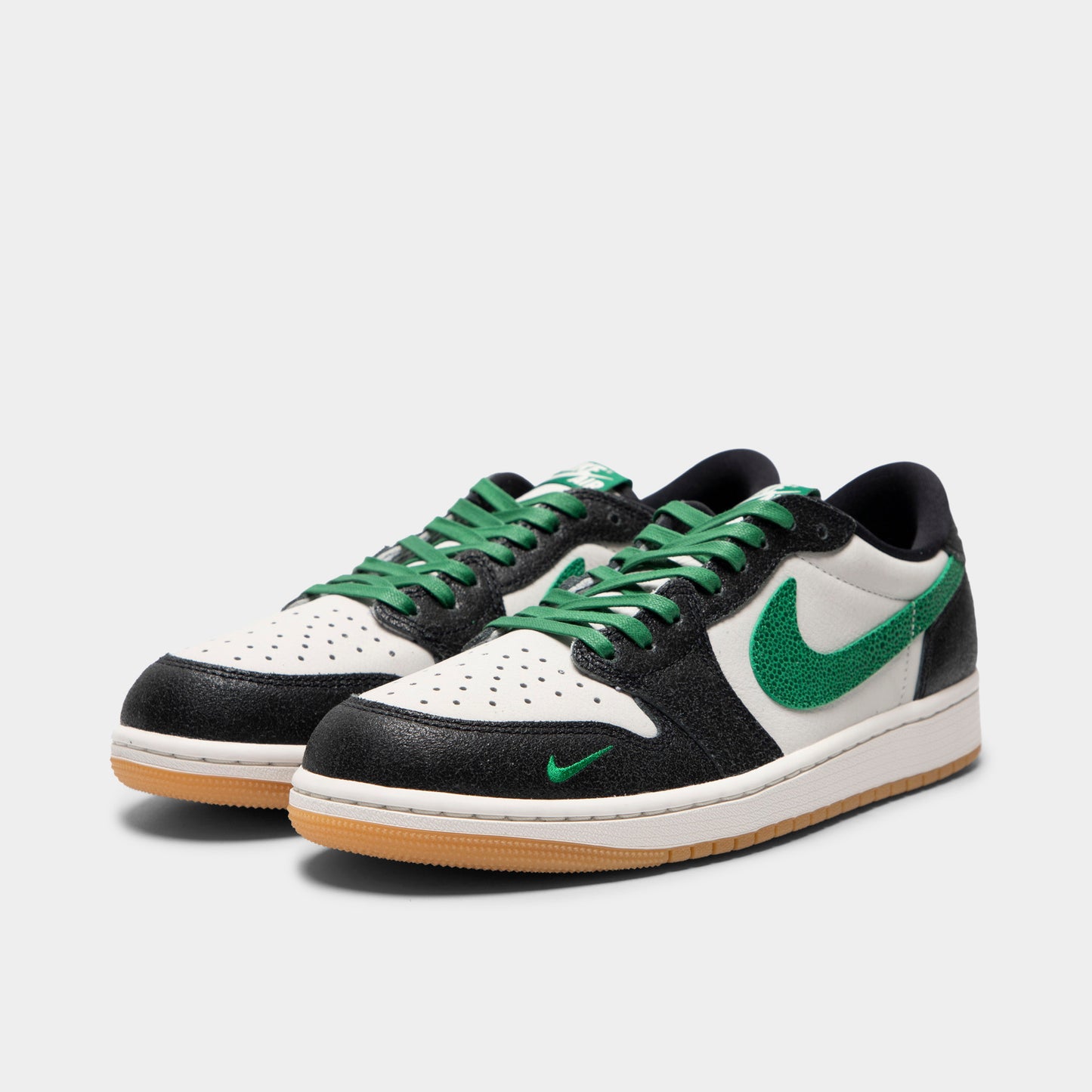 Jordan 1 Retro Low OG Phantom / Pine Green-Black