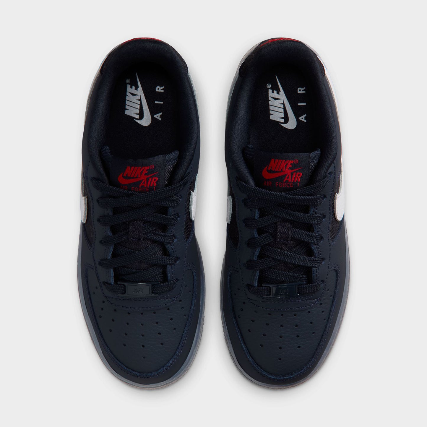 Nike Air Force 1 GS Bleu Obsidienne Foncé / Blanc - Noir