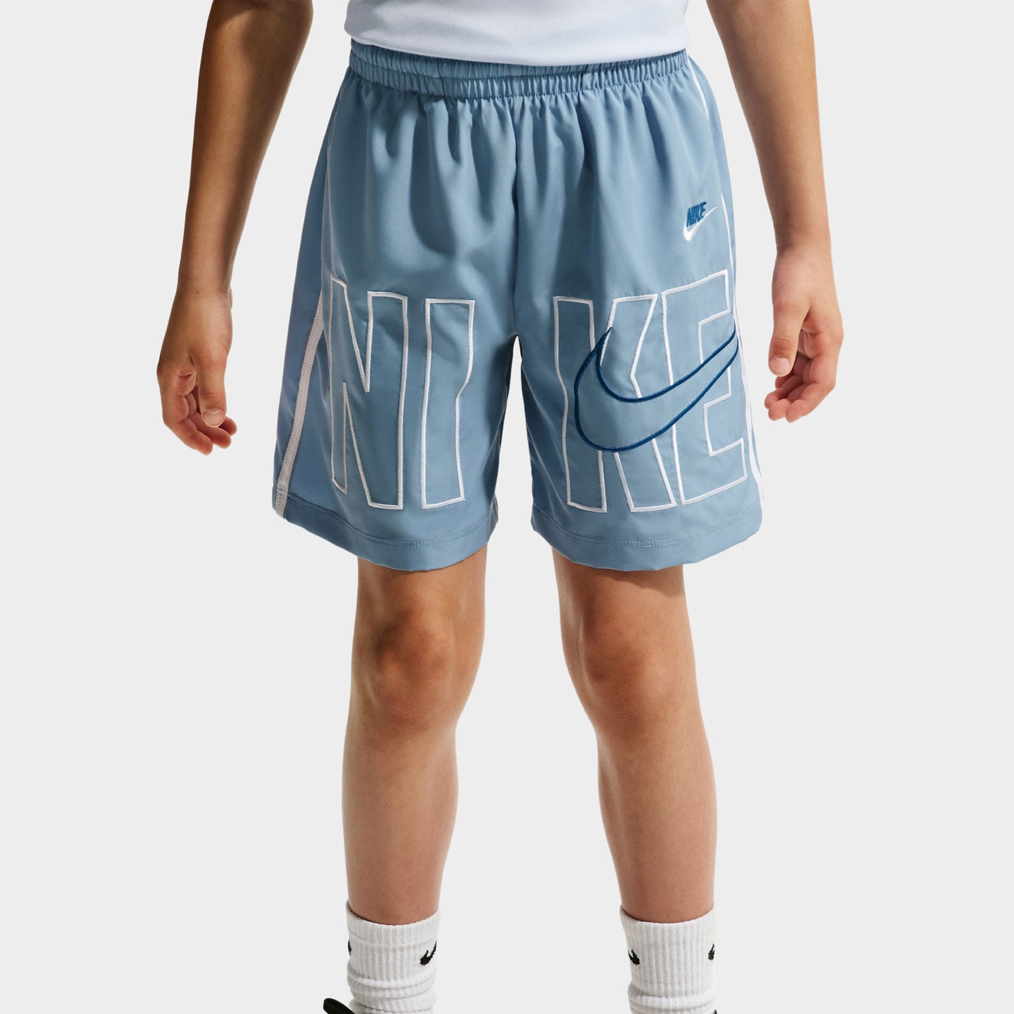 Nike Dri-FIT Juniors' Multi Woven Shorts Work Blue / White