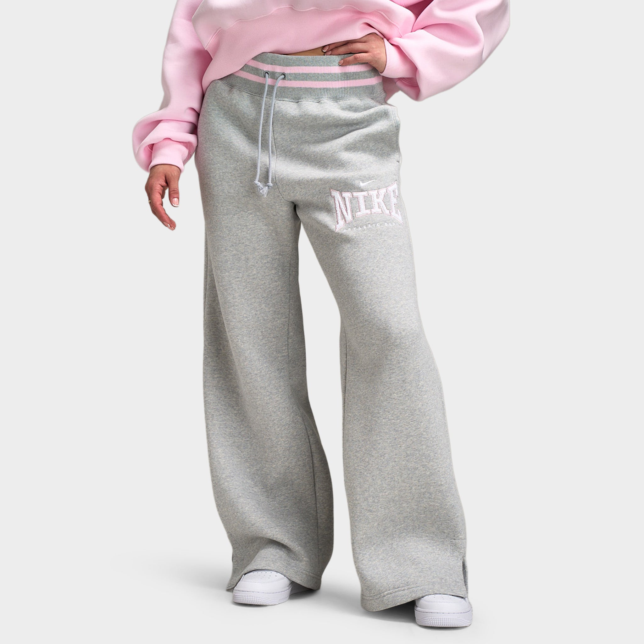 fifi collection ”sweat biker pants” Gray Nike Sportswear Women's Phoenix Fleece High Rise Wide Leg Pants