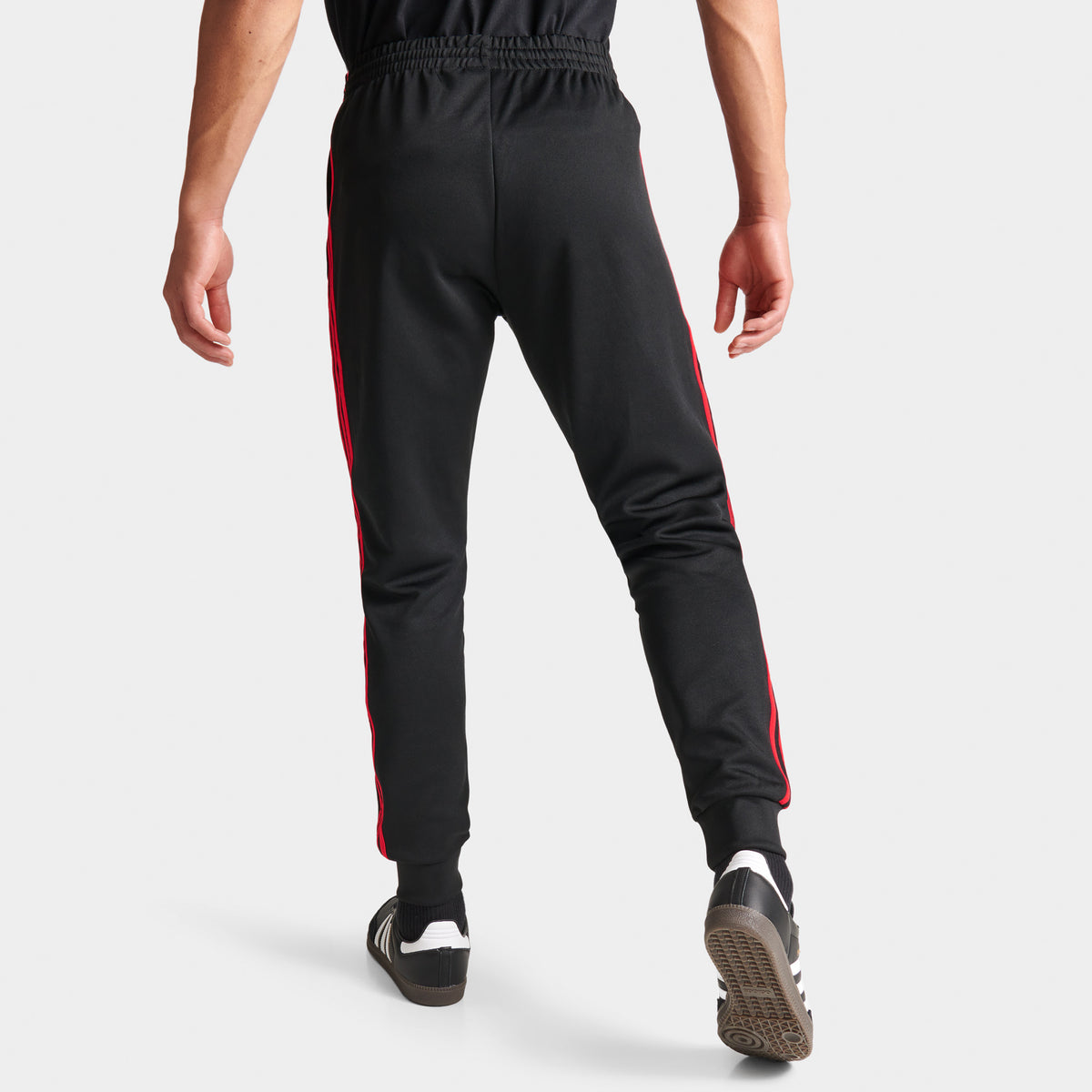 adidas Originals SST Track Pants Black / Better Scarlet