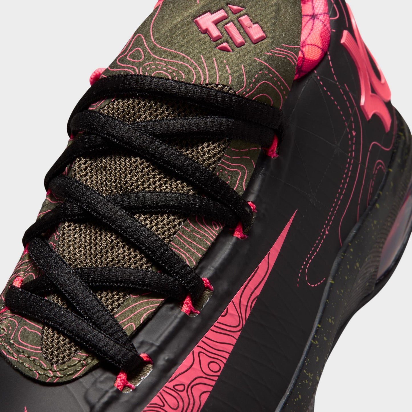 Nike KD VI GS Black / Atomic Red - Medium Olive