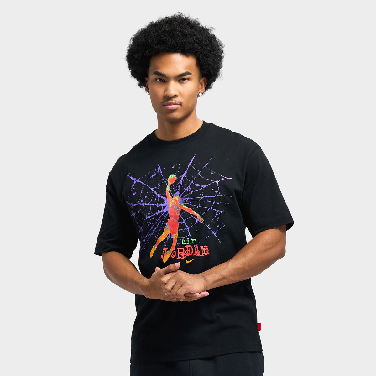 T-shirt Jordan Brooklyn Spiderweb 85 / Noir