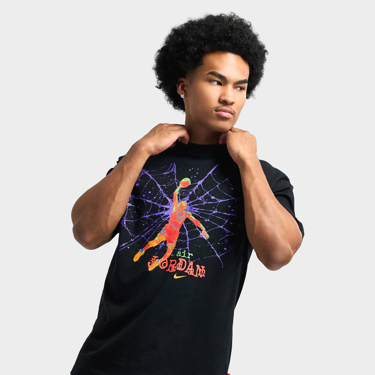 T-shirt Jordan Brooklyn Spiderweb 85 / Noir