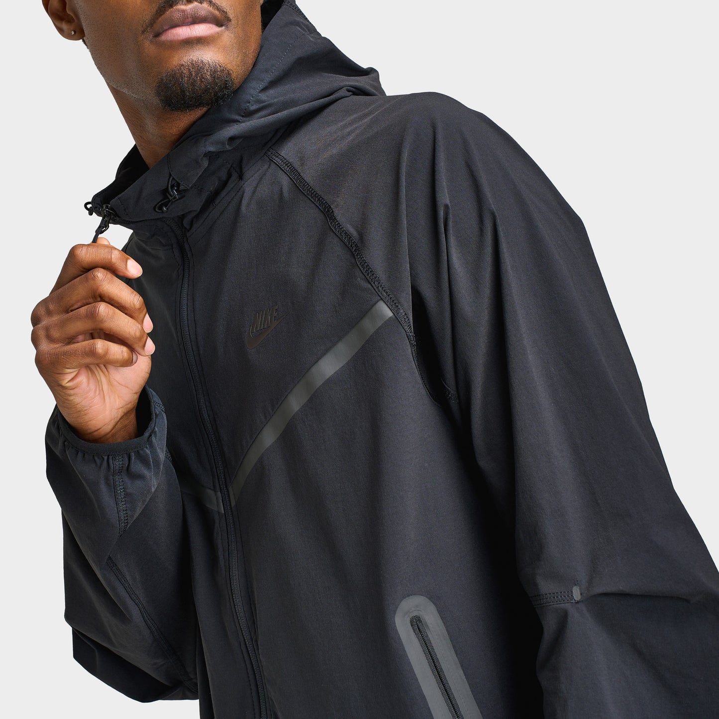 Nike Tech Woven Veste zippée intégrale / Noir / Noir