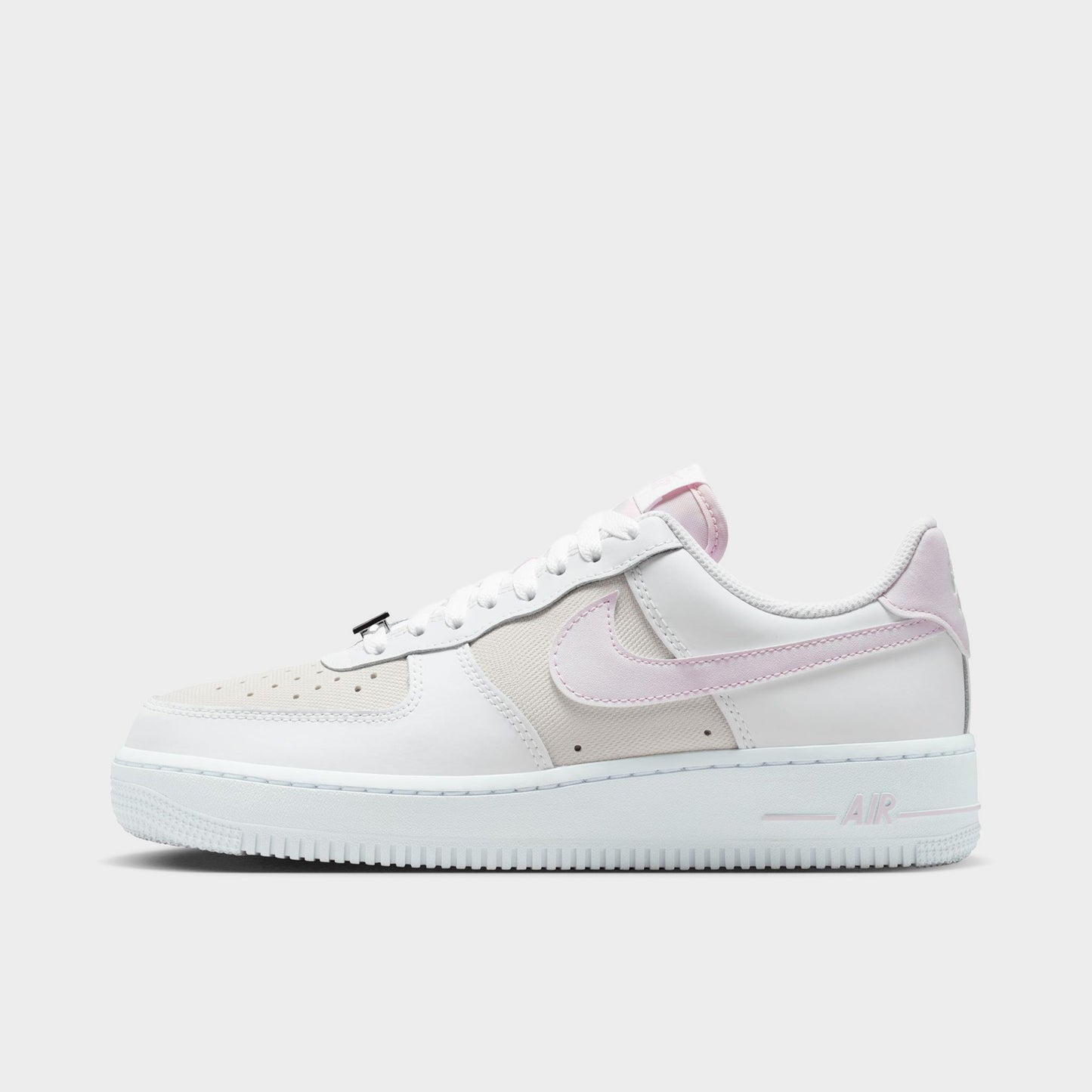 Nike Women's Air Force 1 White / Bleached Lilac - Metallic Gold