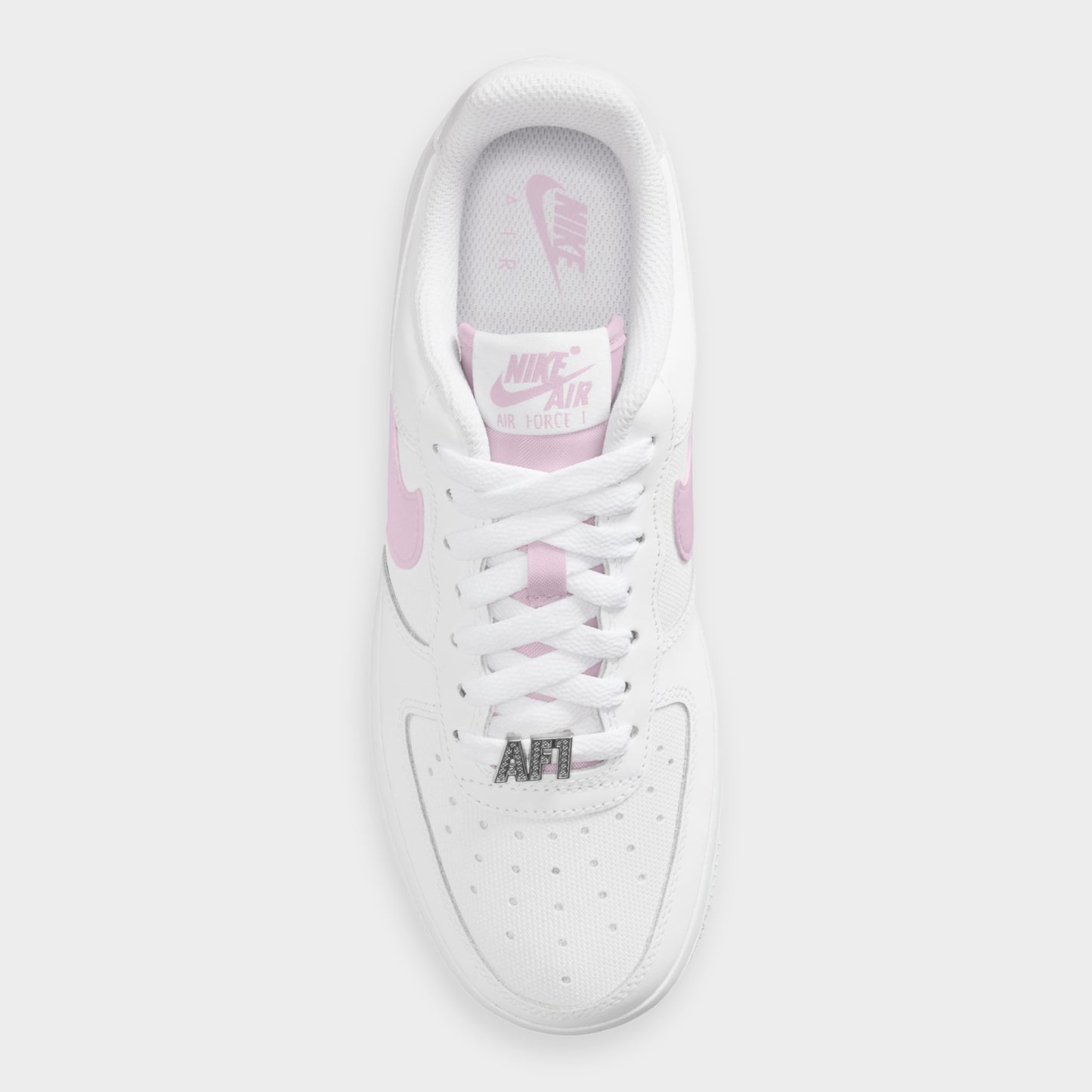 Nike Women's Air Force 1 White / Bleached Lilac - Metallic Gold