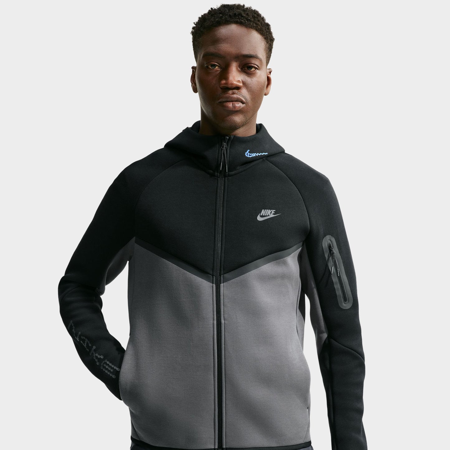 Nike Tech Fleece Hoodie Black / Iron Grey