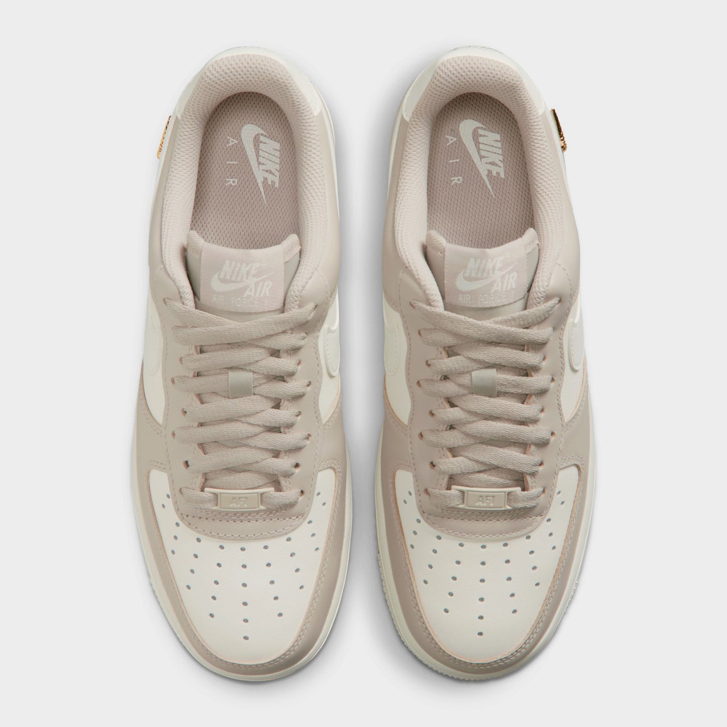 Nike Femme Air Force 1 07 Crème / Voile Or Métallisé