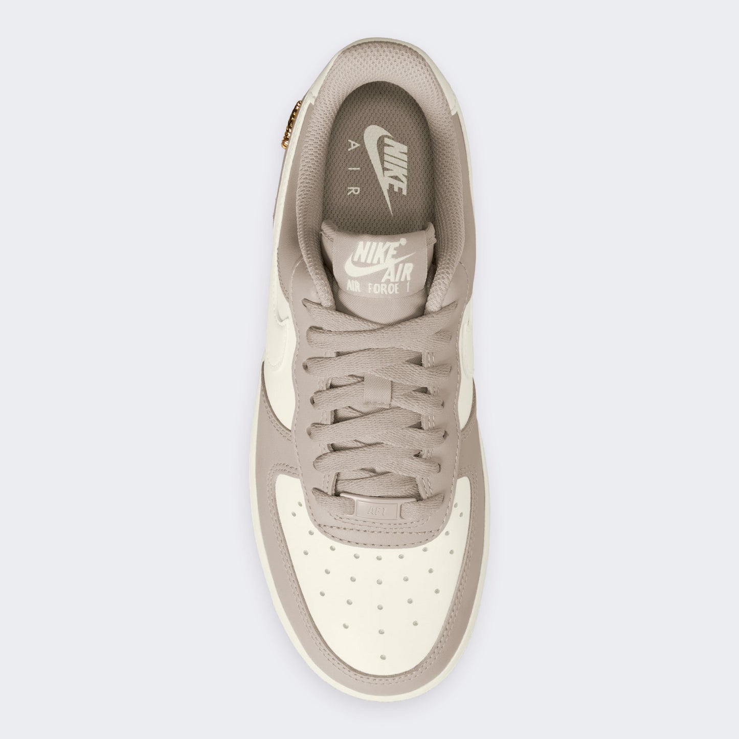 Nike Femme Air Force 1 07 Crème / Voile Or Métallisé